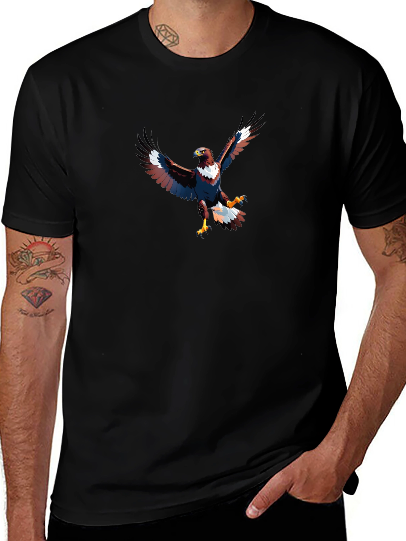 Eagle Graphic Black T-Shirt