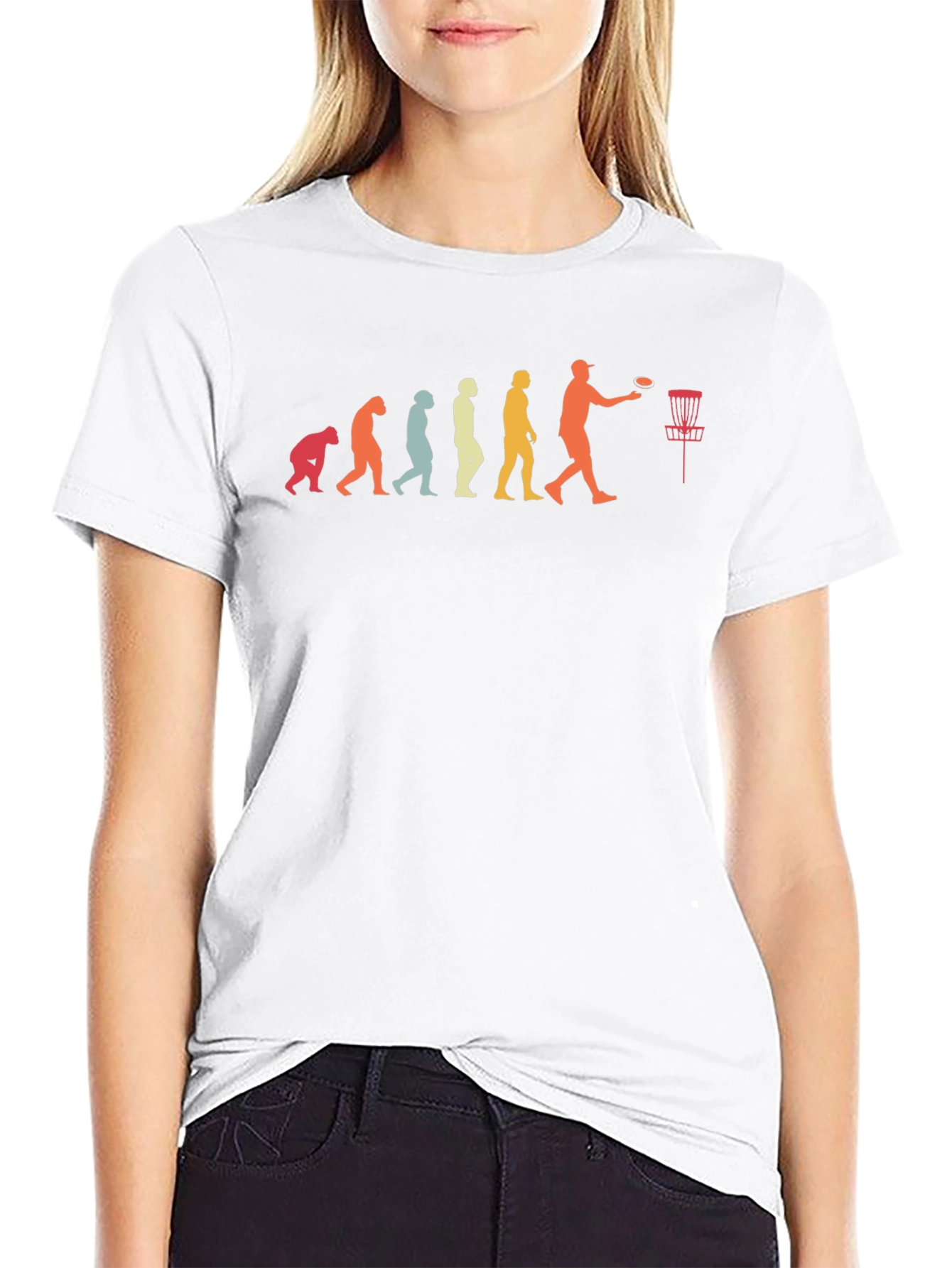 Disc Golf Evolution T-Shirt Black