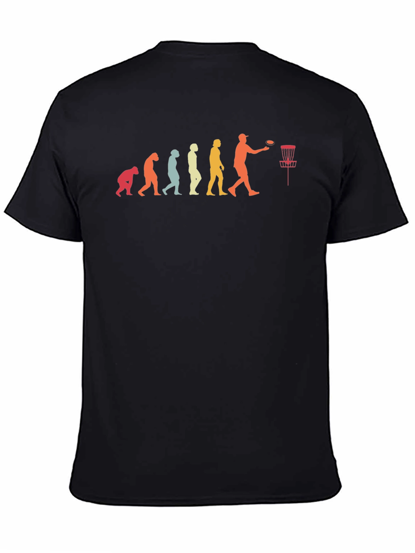 Disc Golf Evolution T-Shirt Black