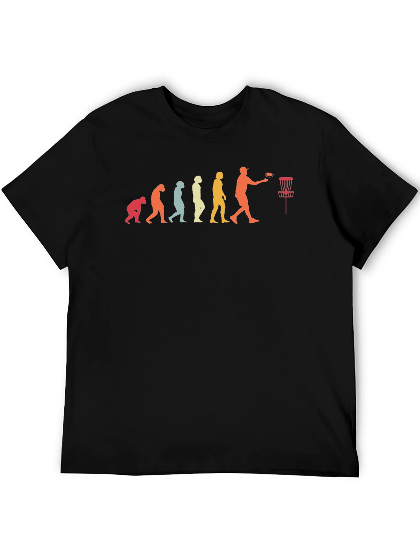 Disc Golf Evolution T-Shirt Black