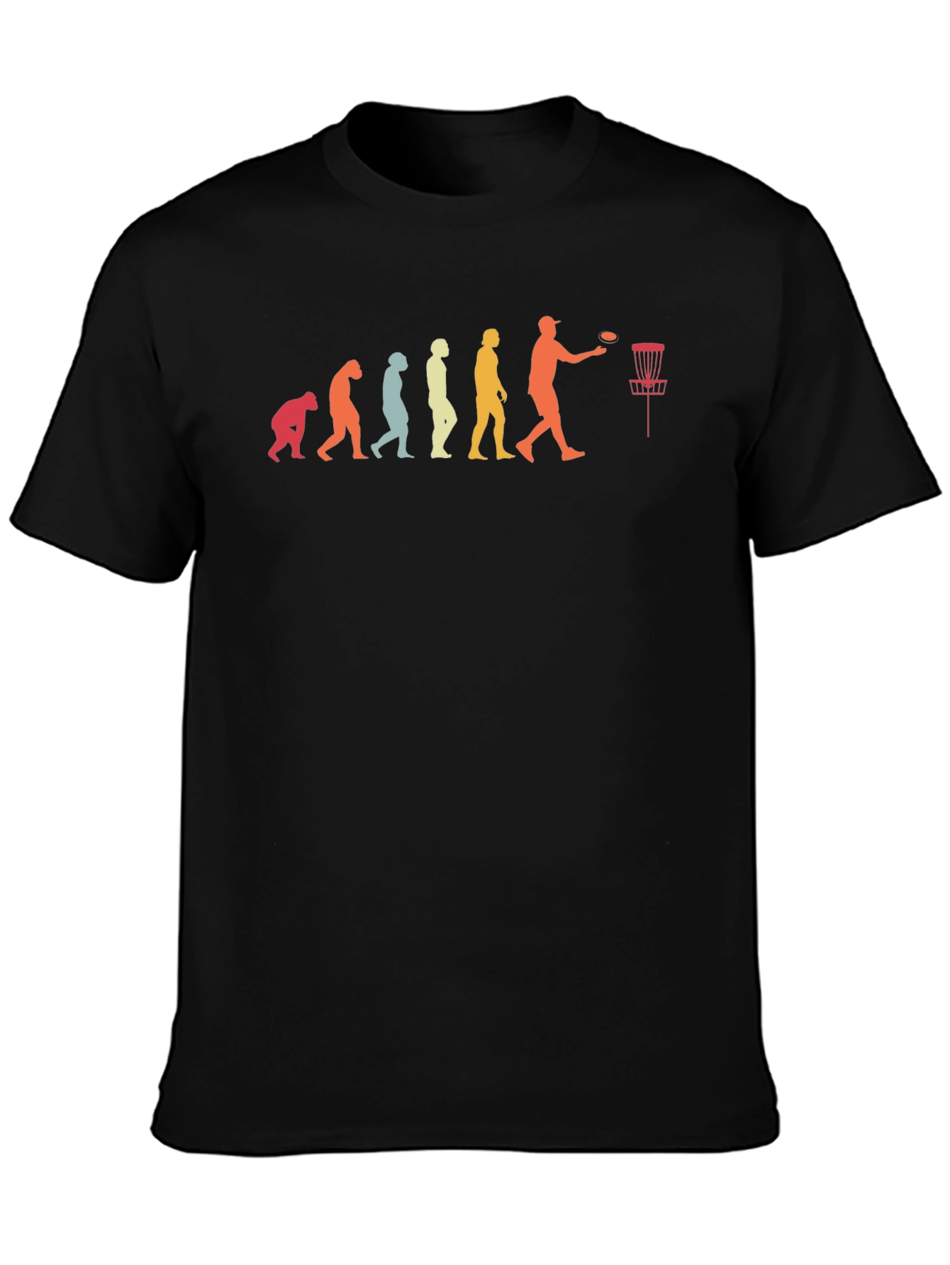 Disc Golf Evolution T-Shirt Black