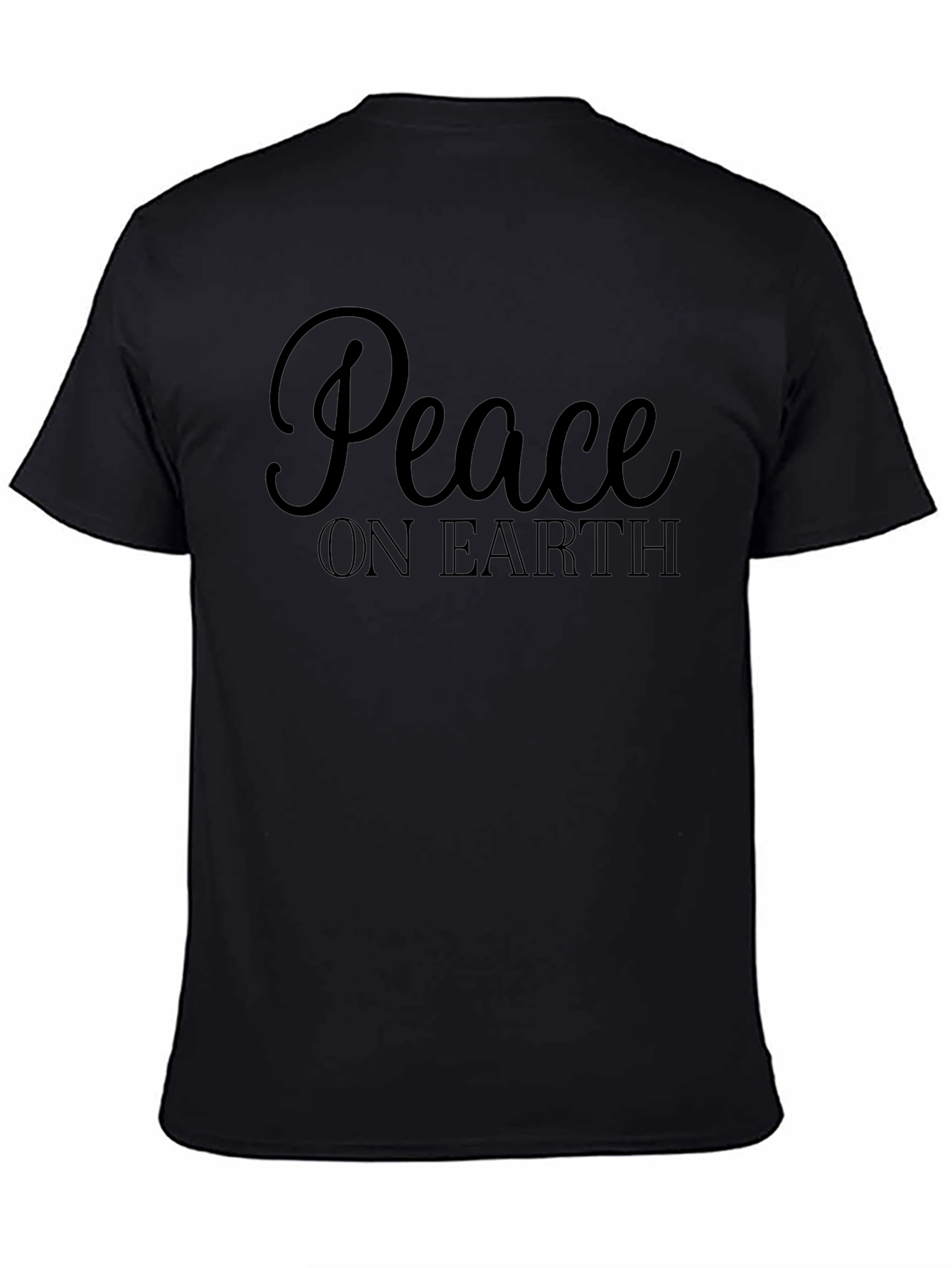 Peace on Earth Graphic Tee - Black