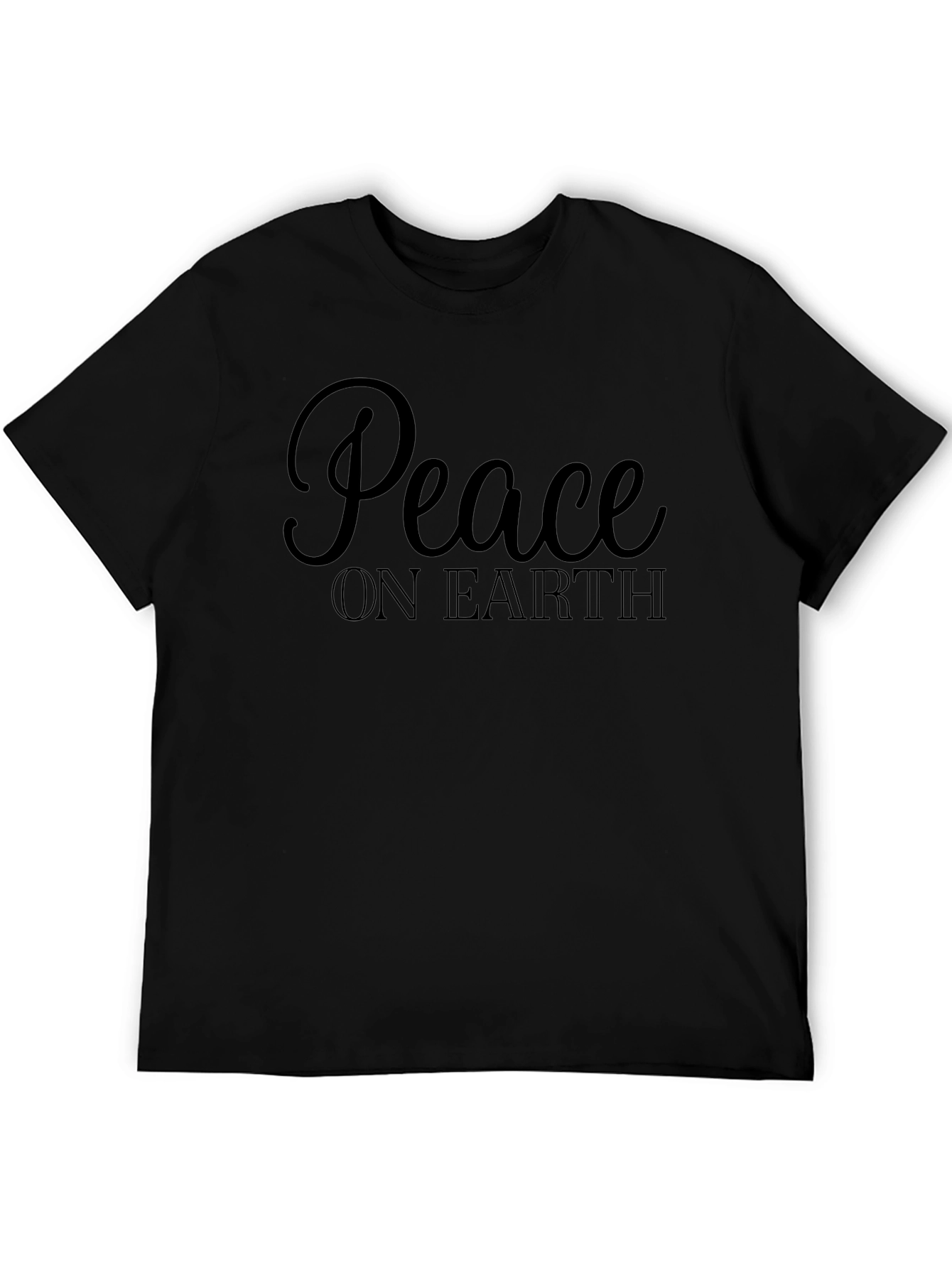 Peace on Earth Graphic Tee - Black