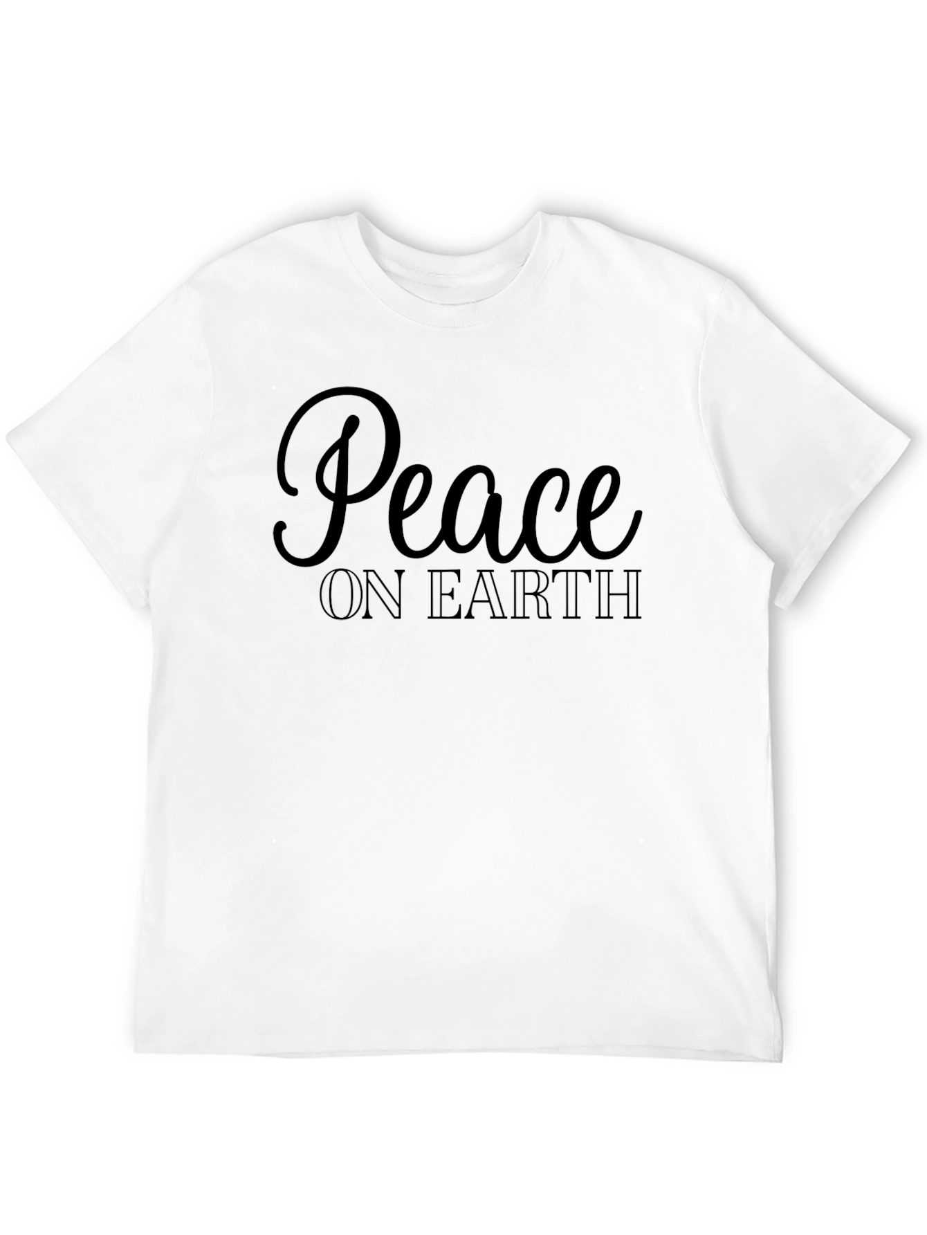 Peace on Earth Graphic Tee - Black