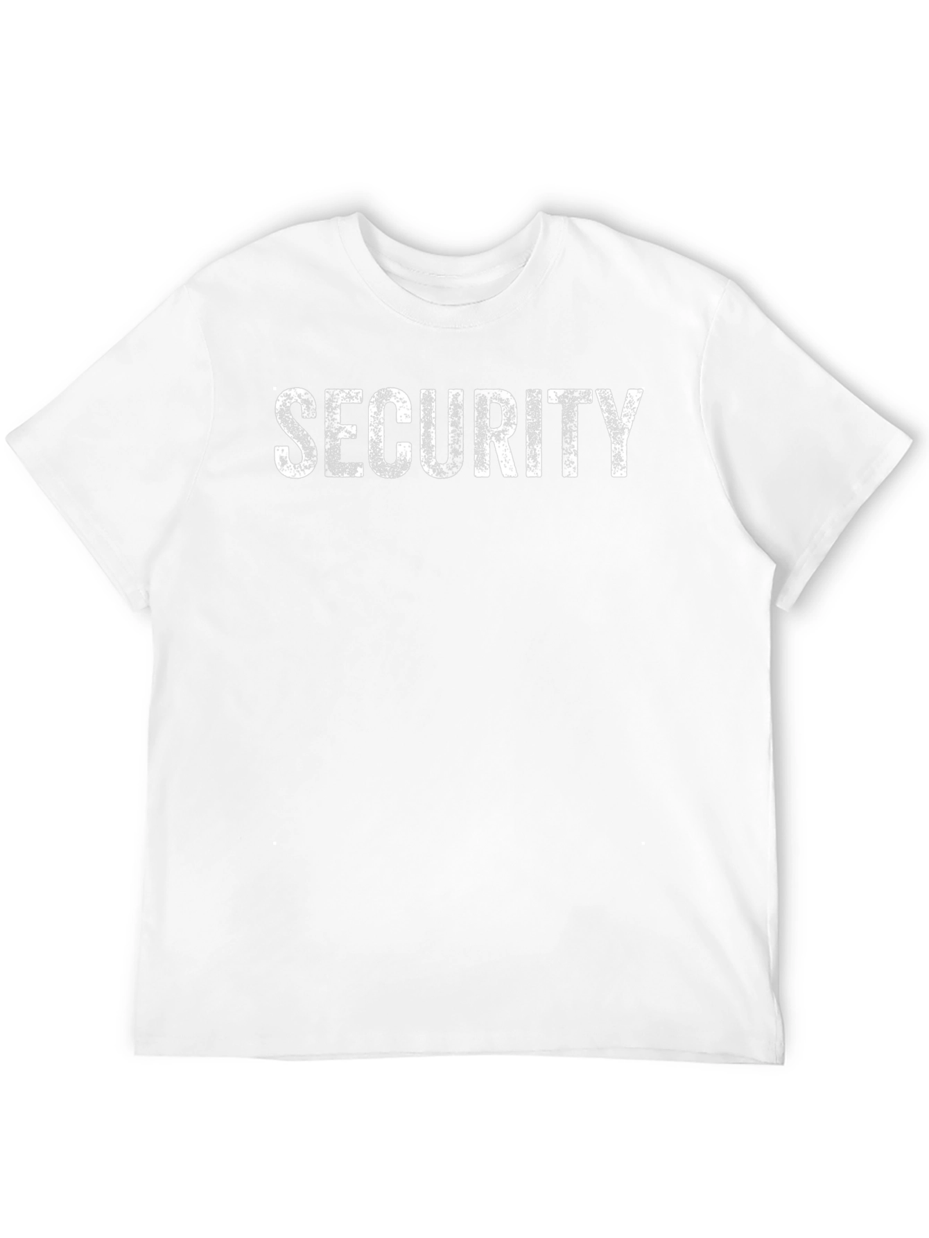 Security Graphic Print Black Cotton T-Shirt