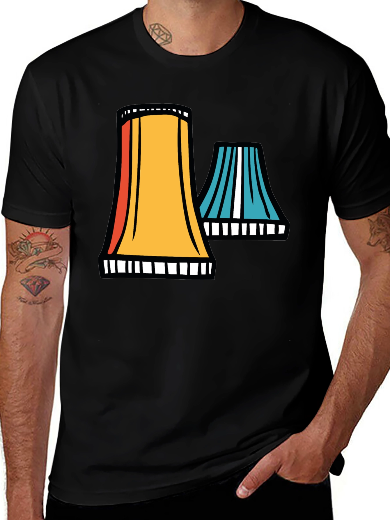 Cooling Tower Graphic Tee - Retro Style