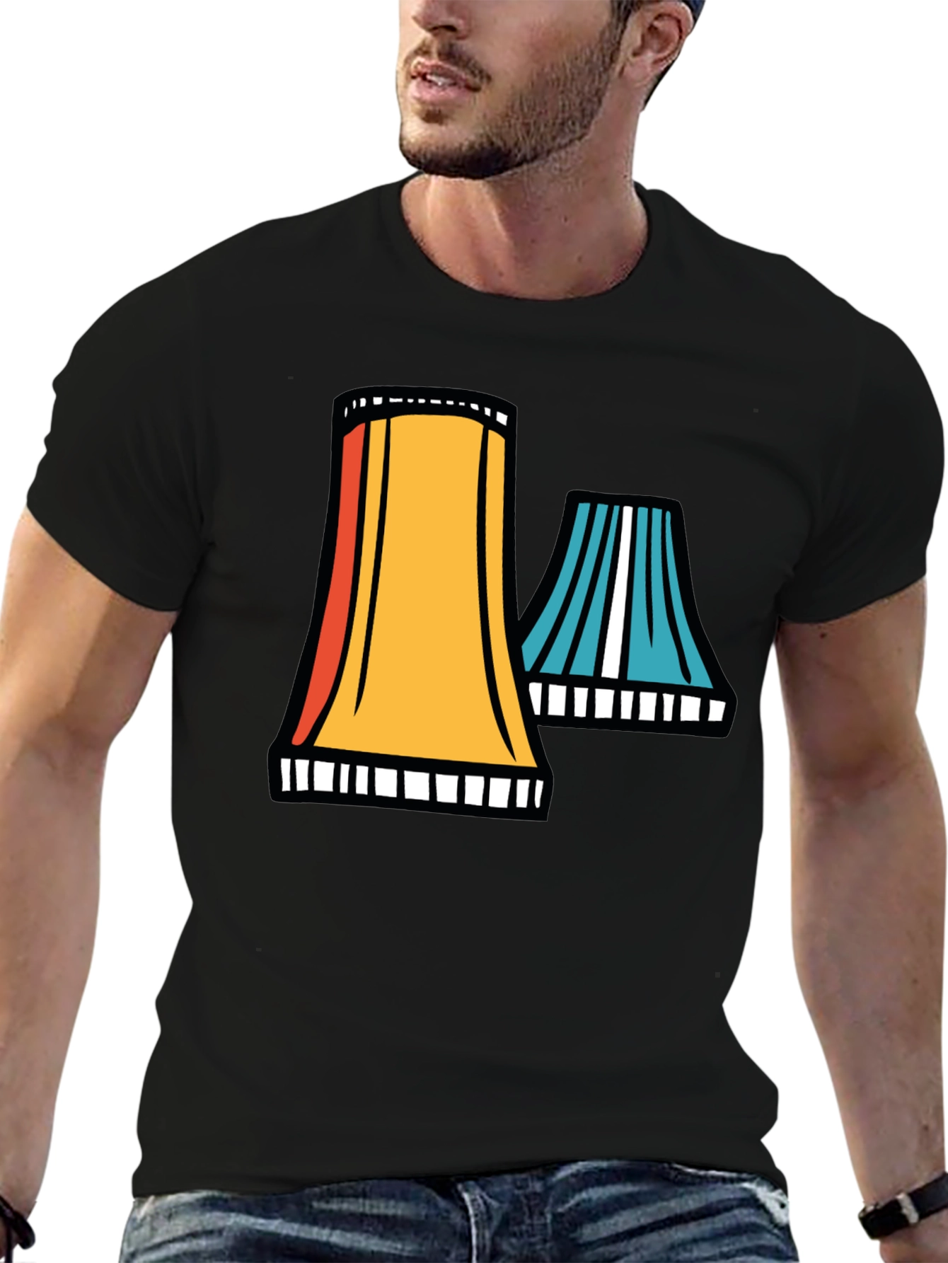 Cooling Tower Graphic Tee - Retro Style