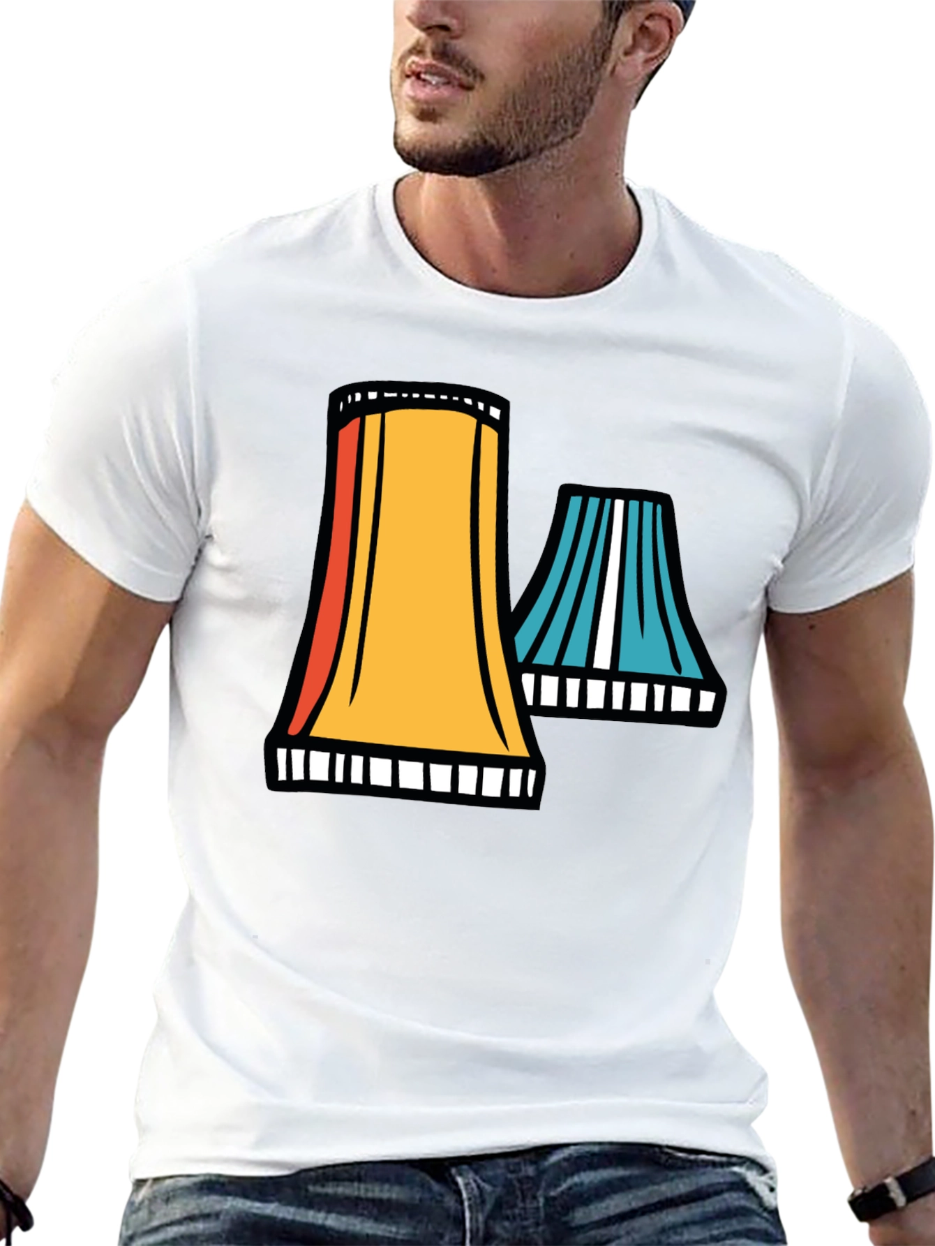 Cooling Tower Graphic Tee - Retro Style