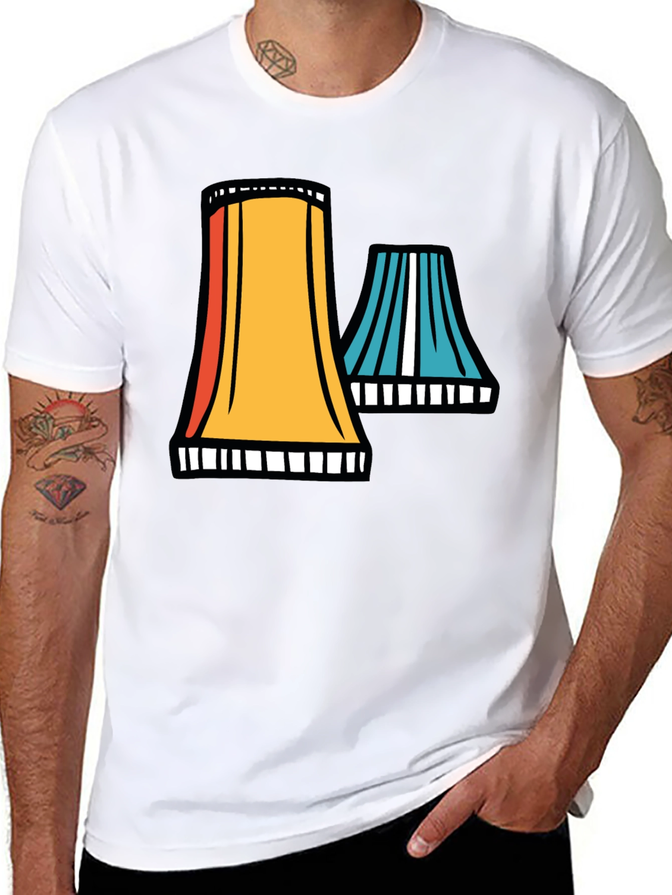 Cooling Tower Graphic Tee - Retro Style