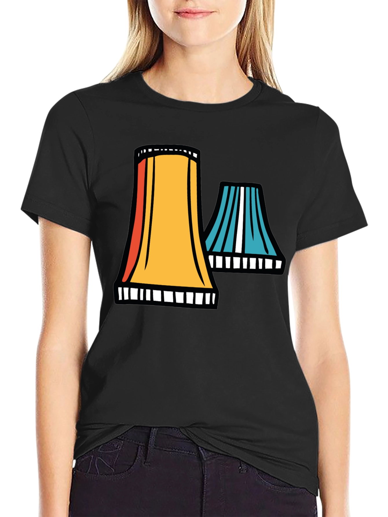 Cooling Tower Graphic Tee - Retro Style
