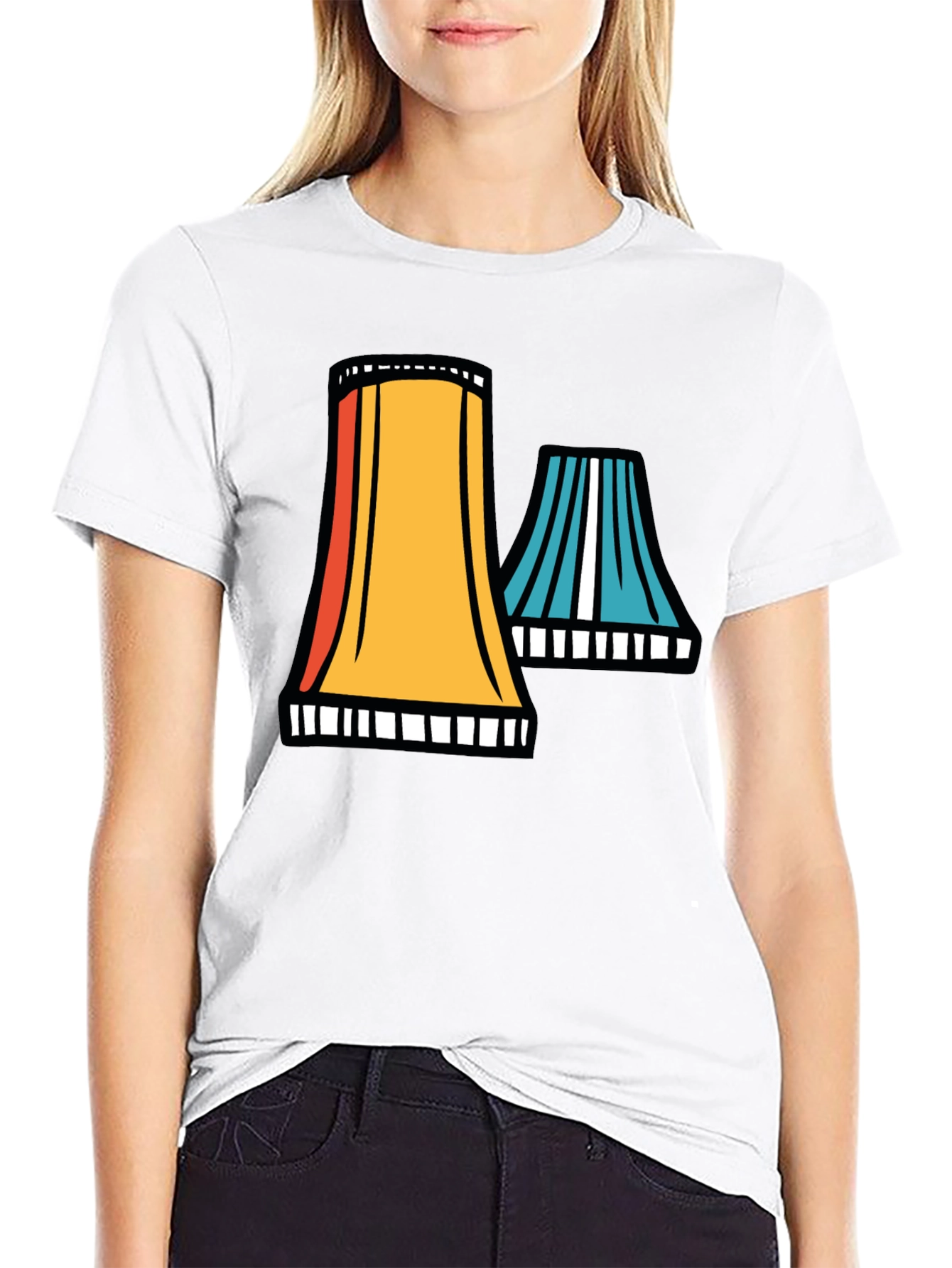 Cooling Tower Graphic Tee - Retro Style