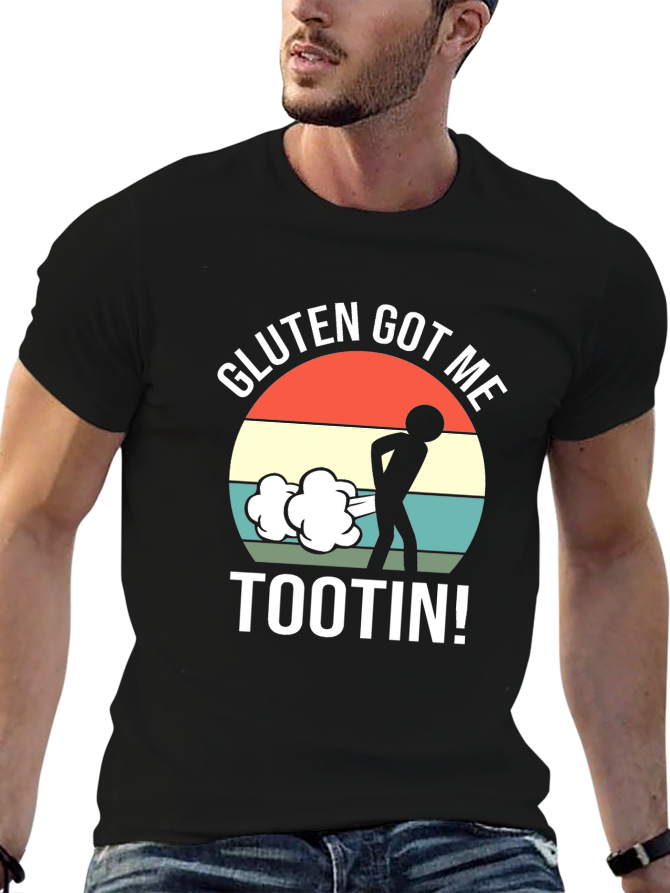 Gluten Got Me Tootin Graphic T-Shirt