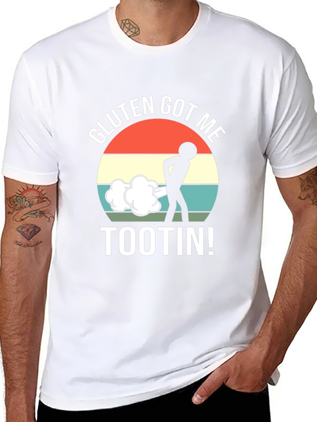 Gluten Got Me Tootin Graphic T-Shirt