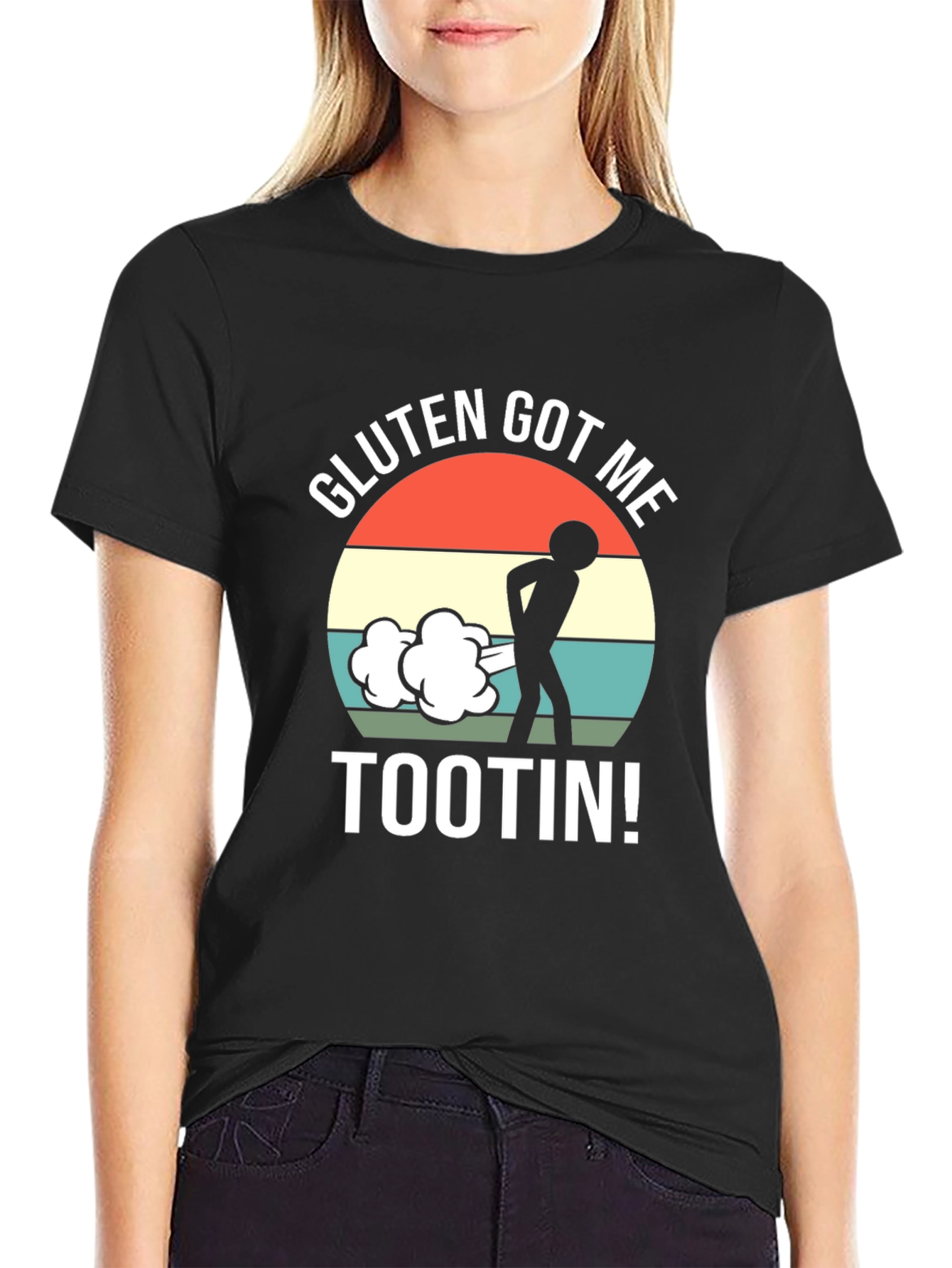 Gluten Got Me Tootin Graphic T-Shirt