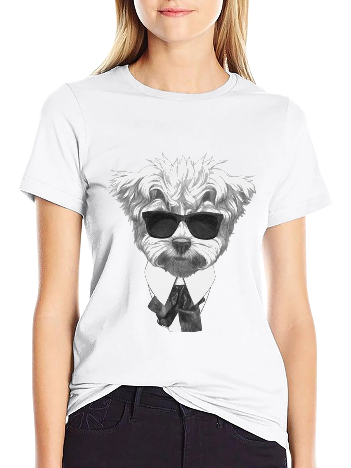 Dog in Suit Graphic Tee - Cool & Stylish