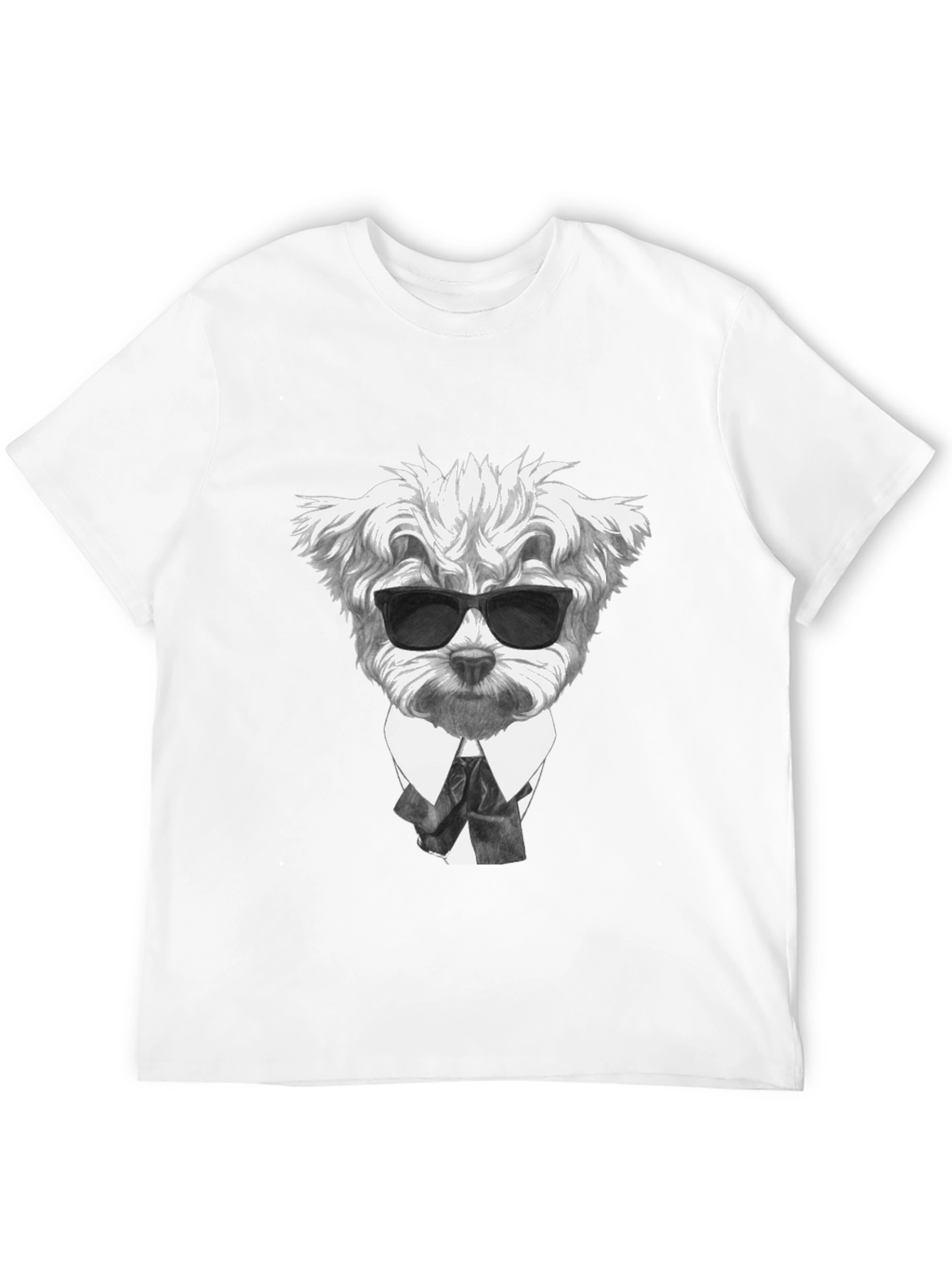 Dog in Suit Graphic Tee - Cool & Stylish
