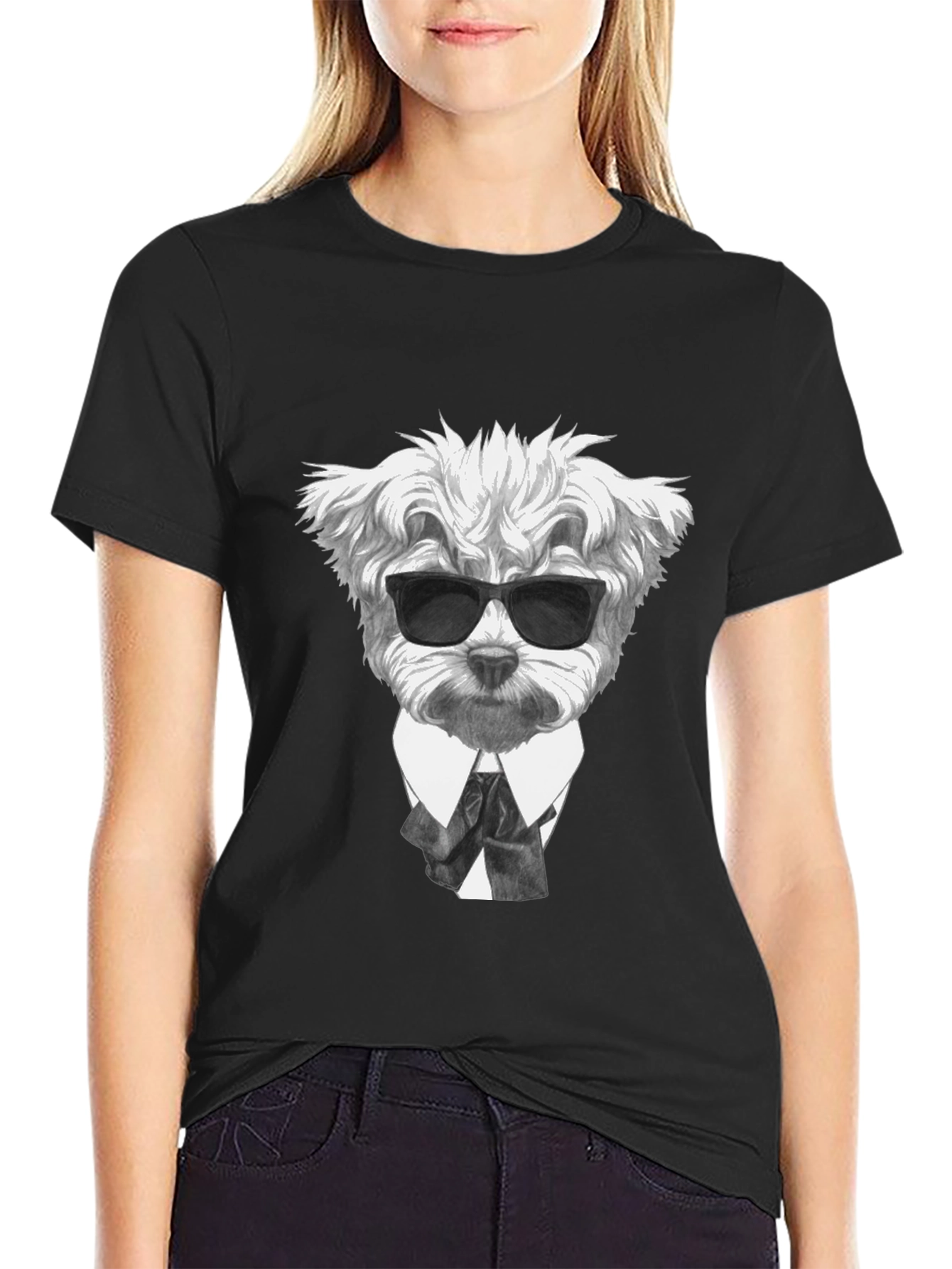 Dog in Suit Graphic Tee - Cool & Stylish