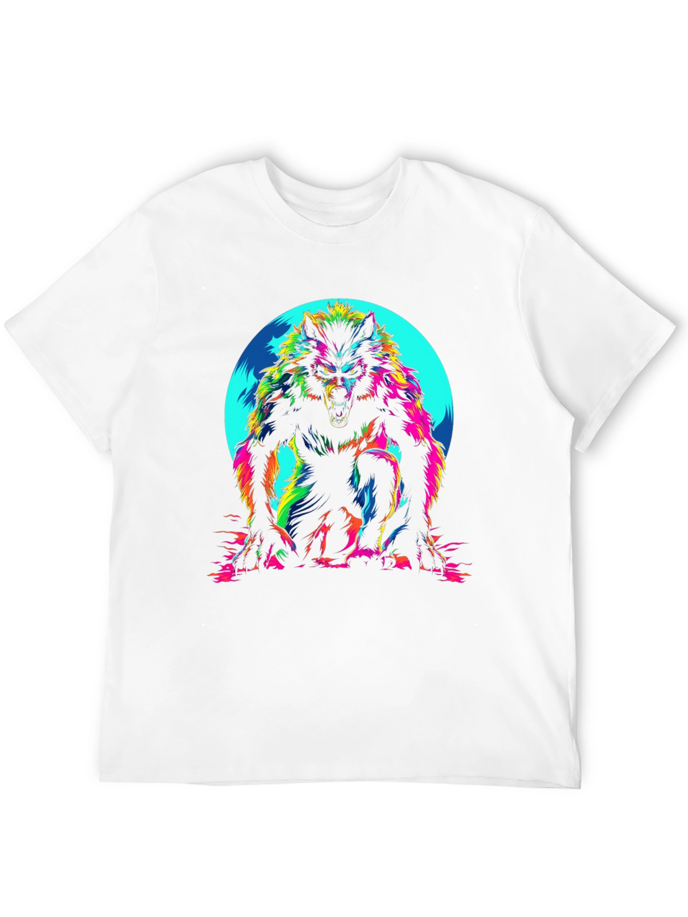 Vibrant Werewolf Graphic Tee