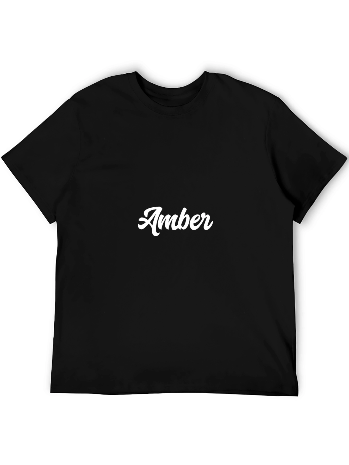 Personalized Amber Black T-Shirt