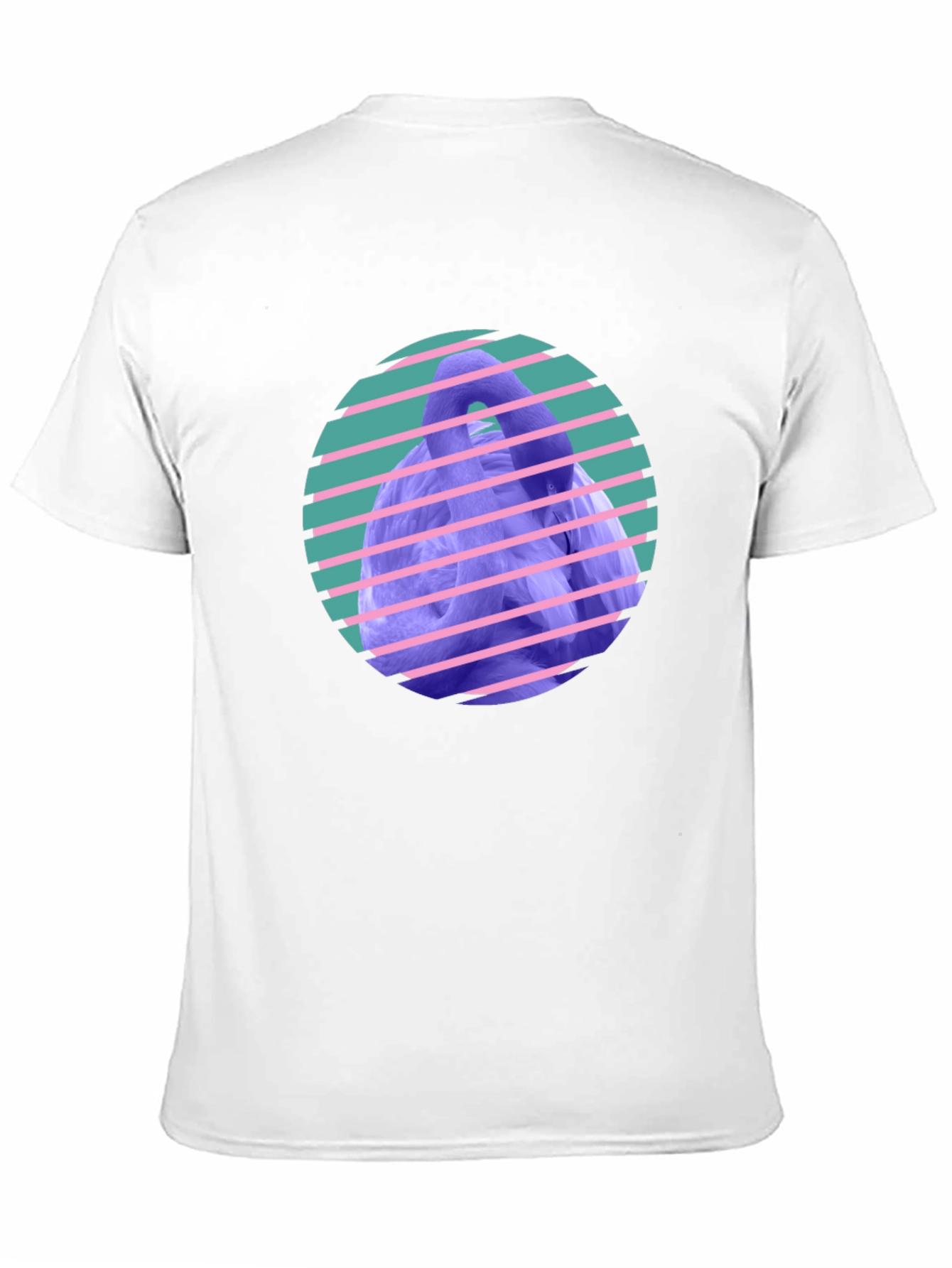 Retro Flamingo T-Shirt - Black Cotton Tee