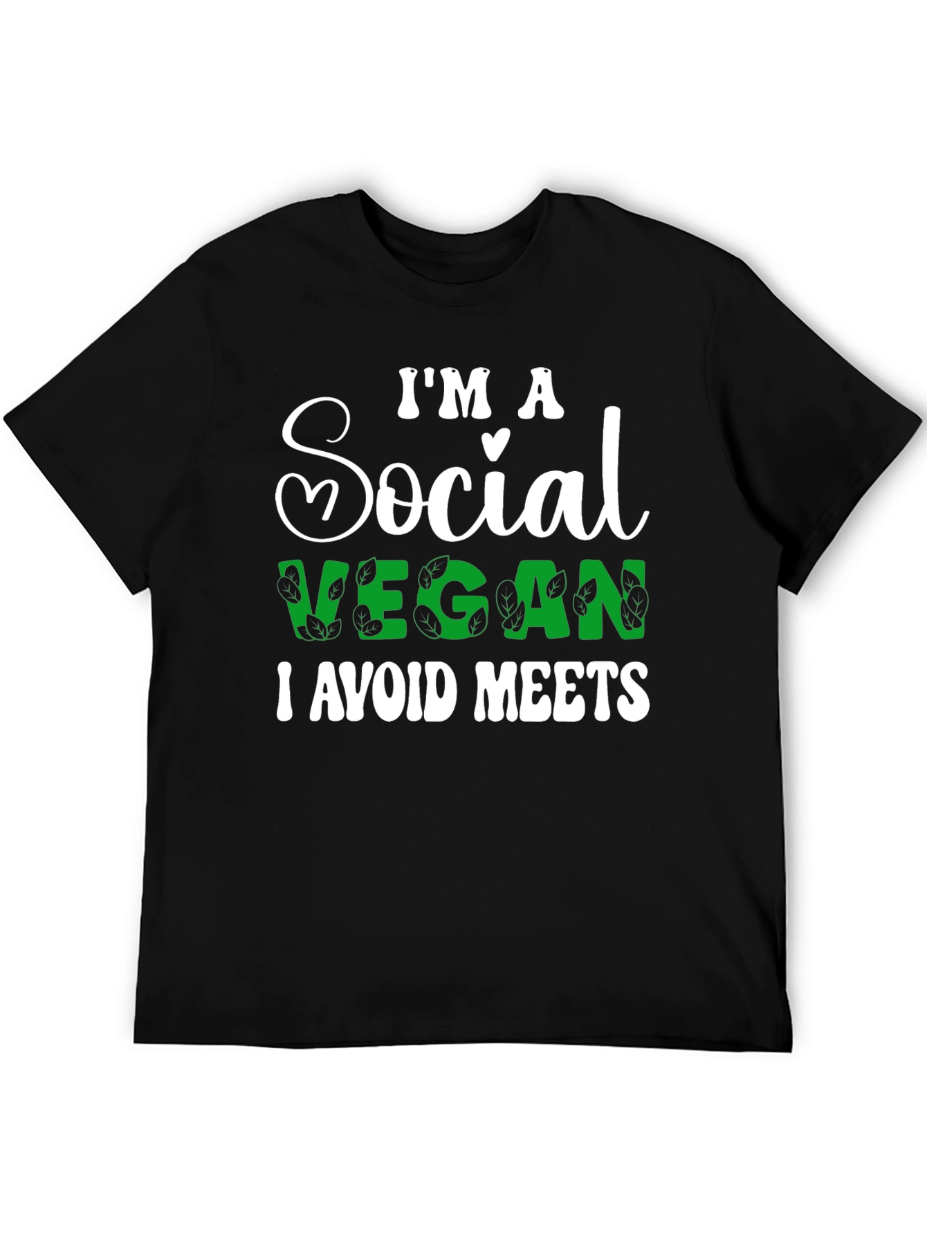 Social Vegan T-Shirt - I Avoid Meets Funny Tee