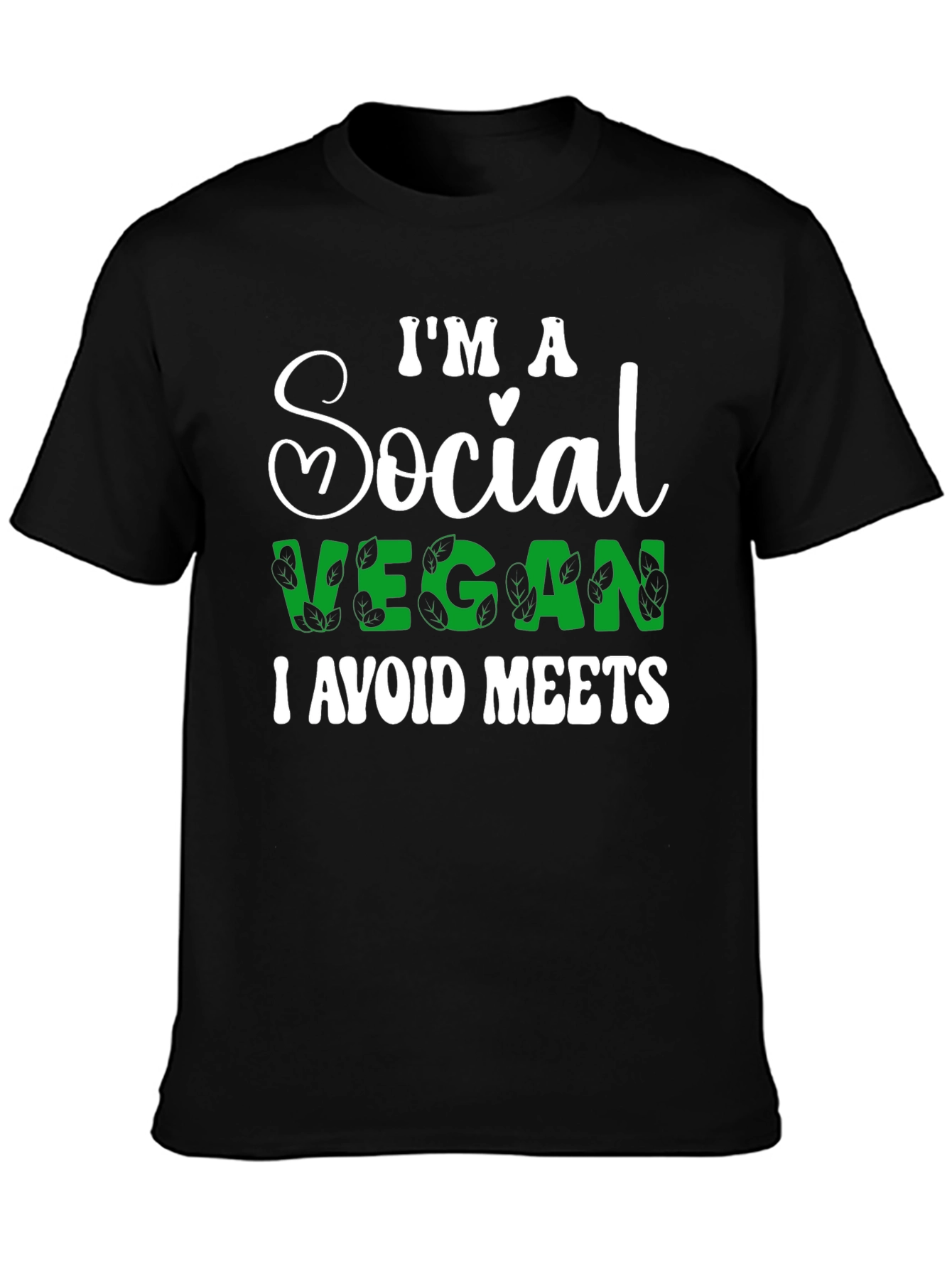 Social Vegan T-Shirt - I Avoid Meets Funny Tee