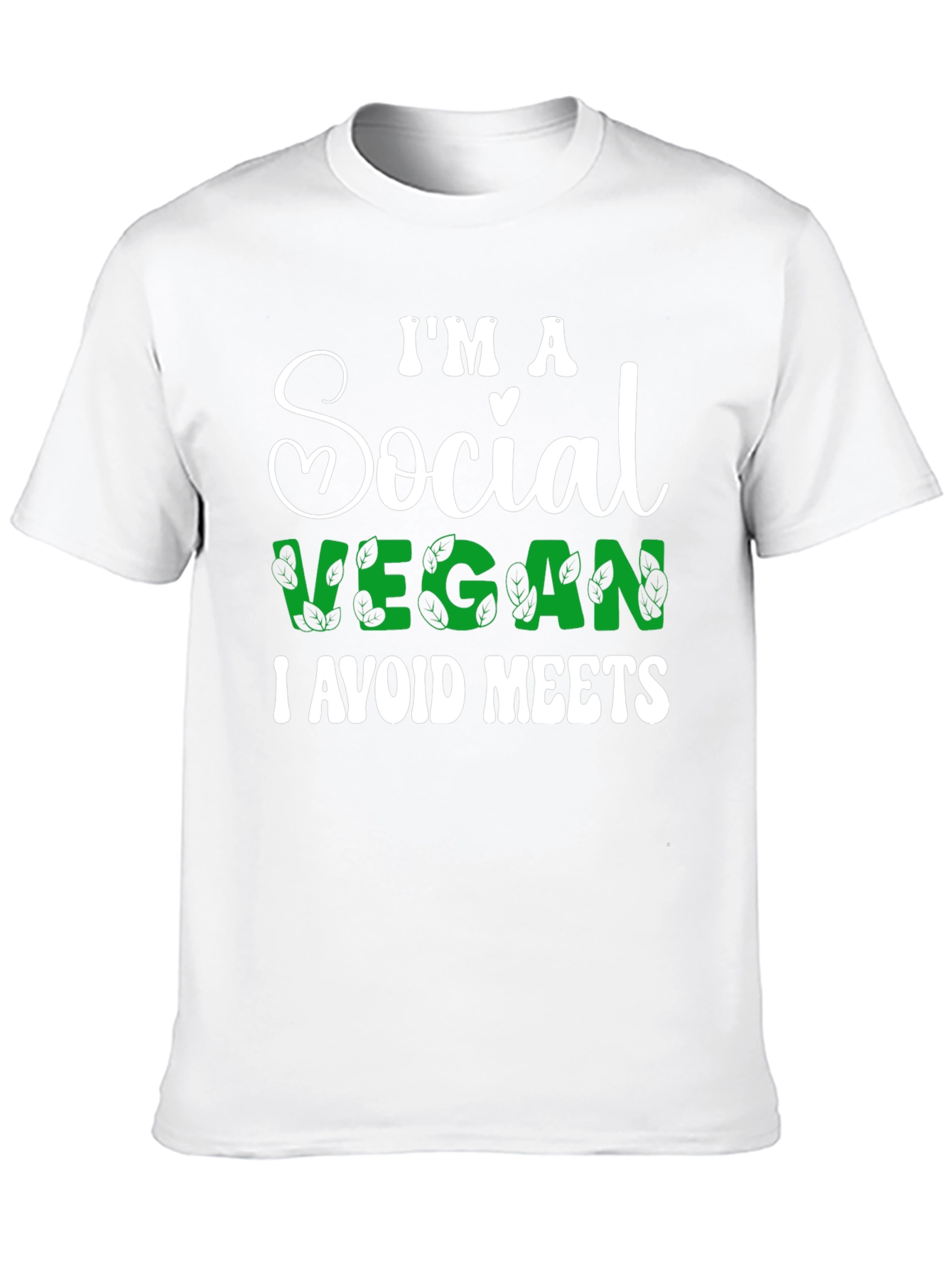 Social Vegan T-Shirt - I Avoid Meets Funny Tee