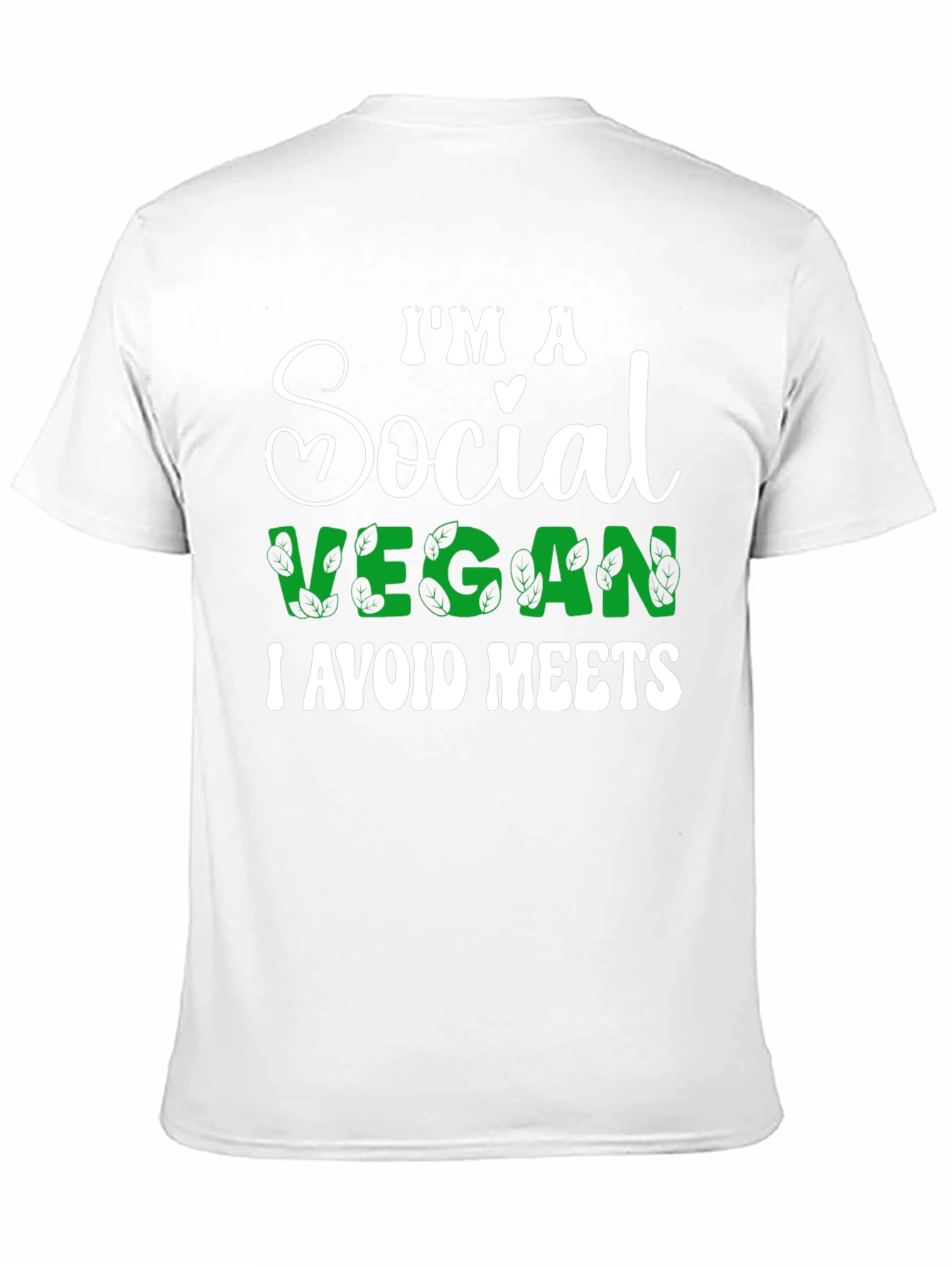 Social Vegan T-Shirt - I Avoid Meets Funny Tee