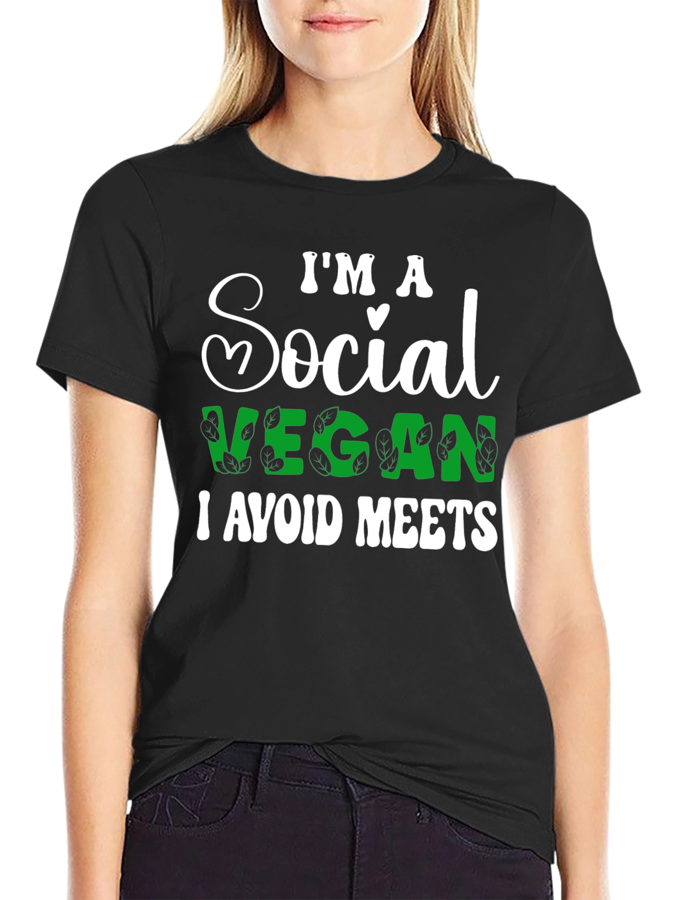Social Vegan T-Shirt - I Avoid Meets Funny Tee