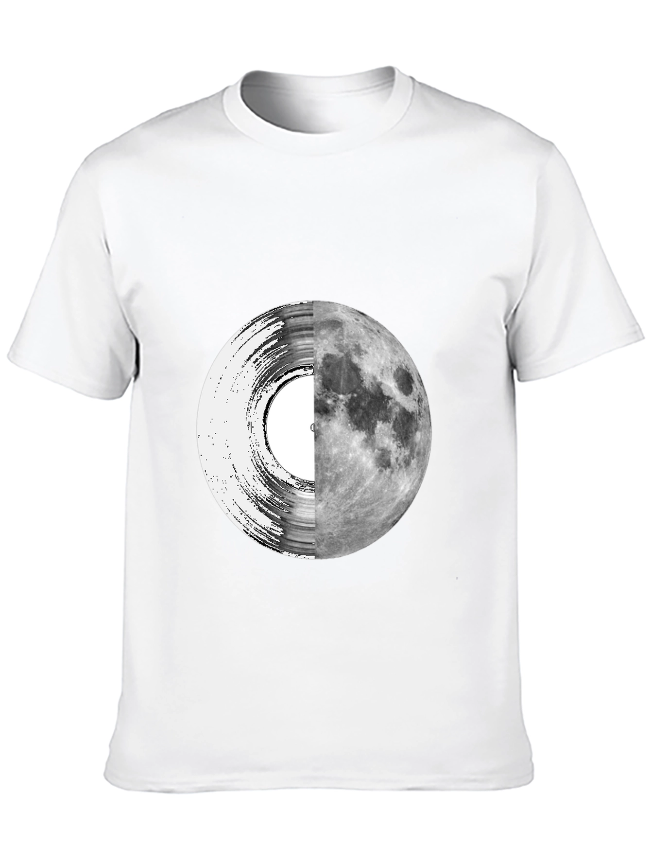 Vinyl Moon Graphic Tee - Unique Music Lover Shirt