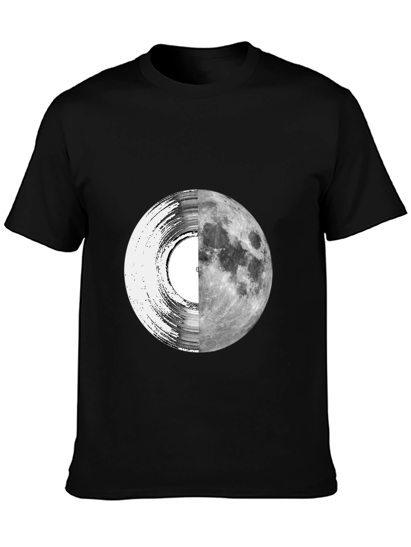 Vinyl Moon Graphic Tee - Unique Music Lover Shirt