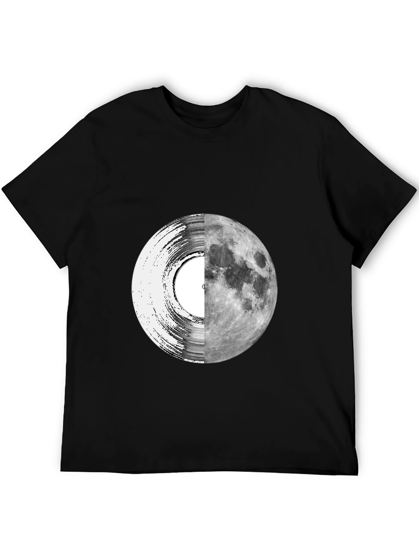 Vinyl Moon Graphic Tee - Unique Music Lover Shirt