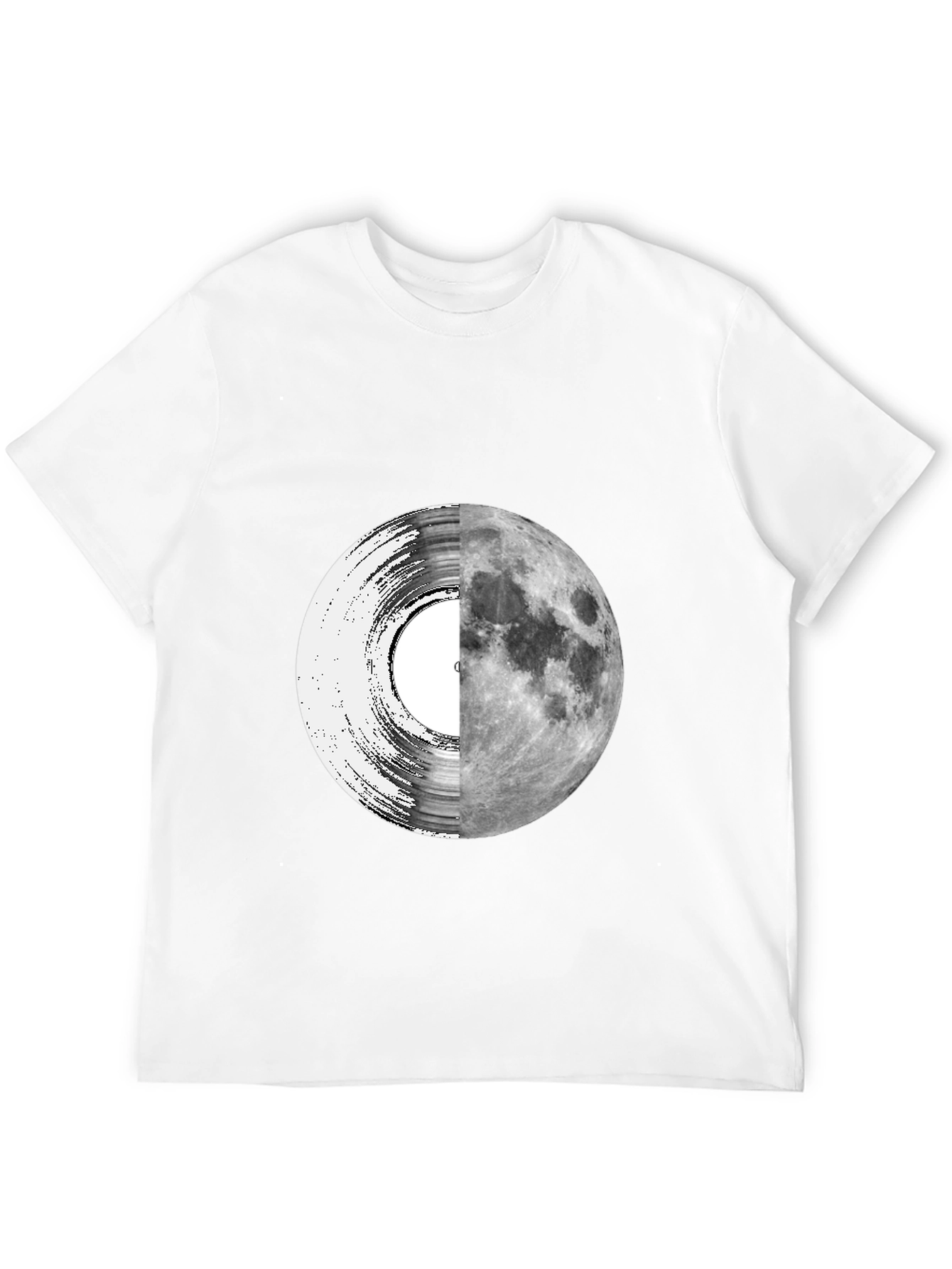 Vinyl Moon Graphic Tee - Unique Music Lover Shirt