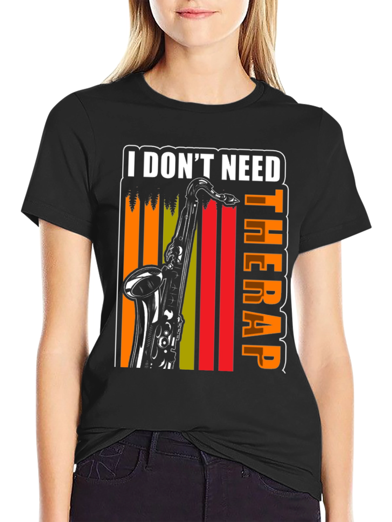 Saxophone Therapy T-Shirt - Music Lover Gift