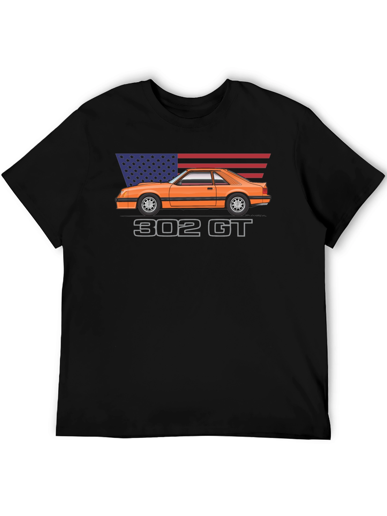 302 GT American Flag Graphic Tee