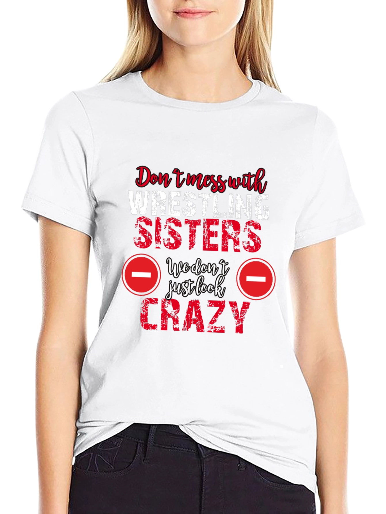 Wrestling Sisters Crazy Graphic Tee