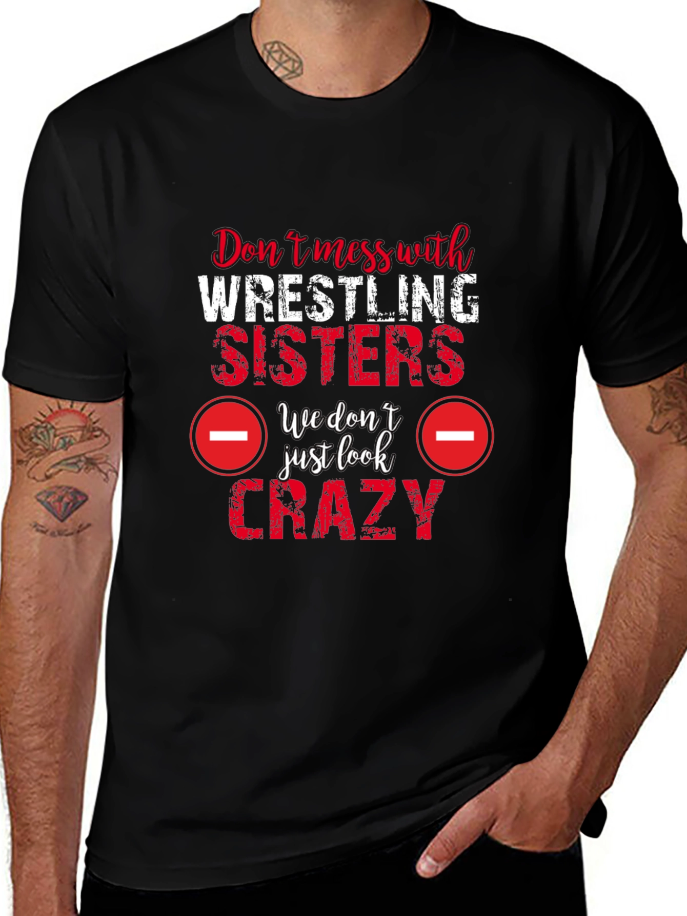 Wrestling Sisters Crazy Graphic Tee
