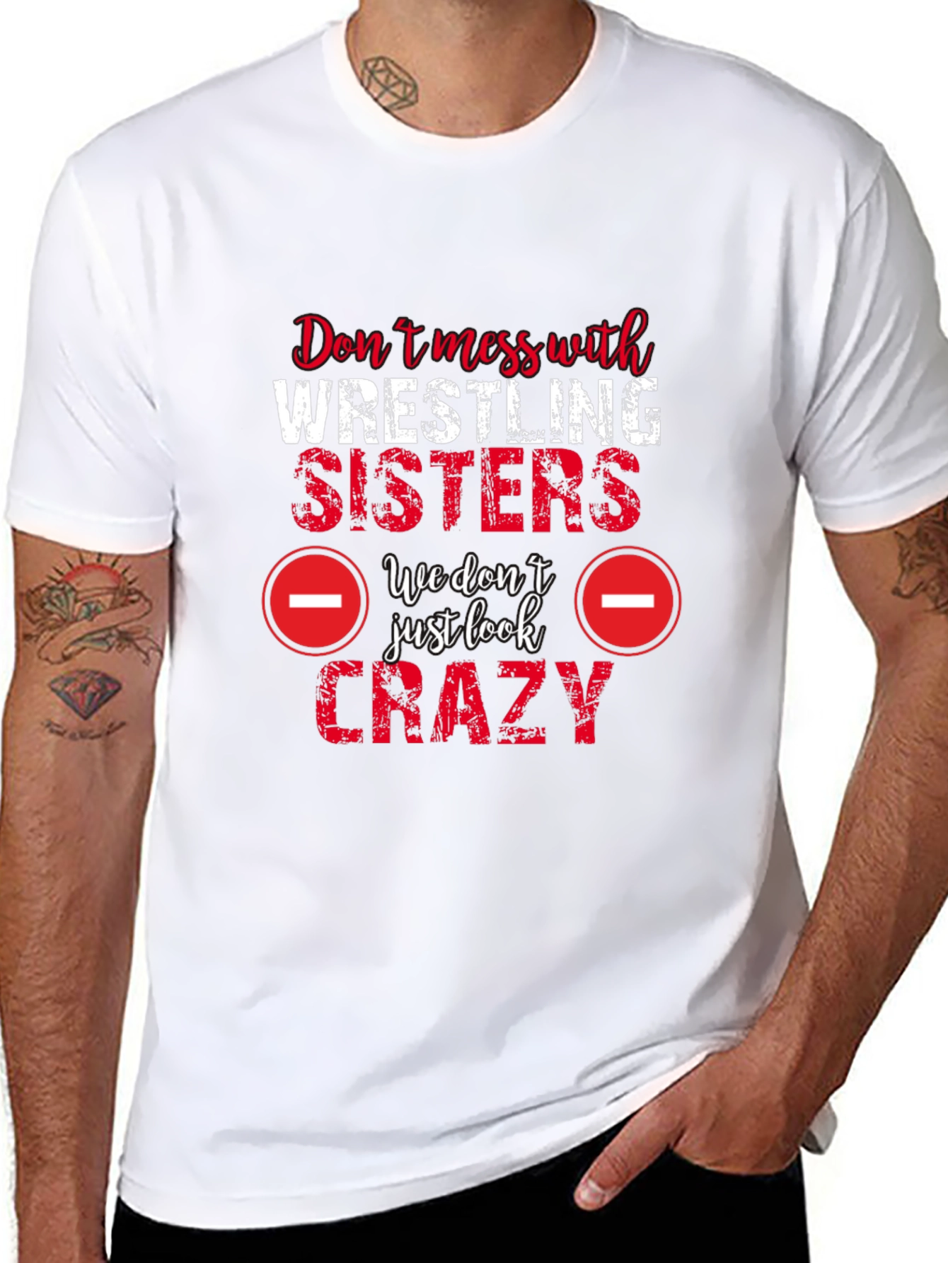 Wrestling Sisters Crazy Graphic Tee