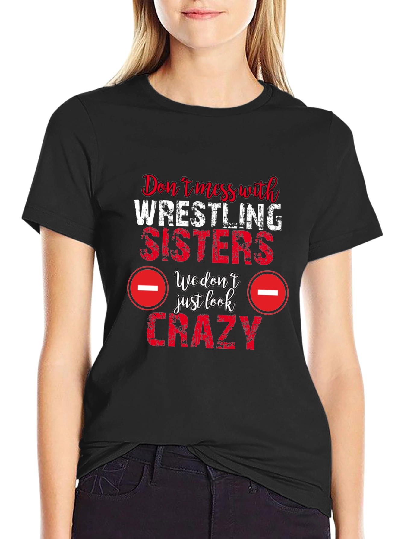 Wrestling Sisters Crazy Graphic Tee