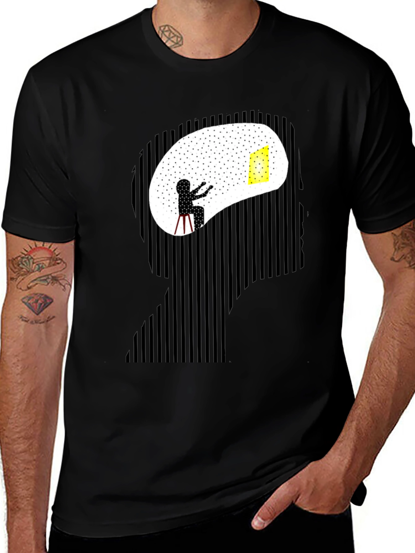Thinking Man Graphic Tee - Unique Design
