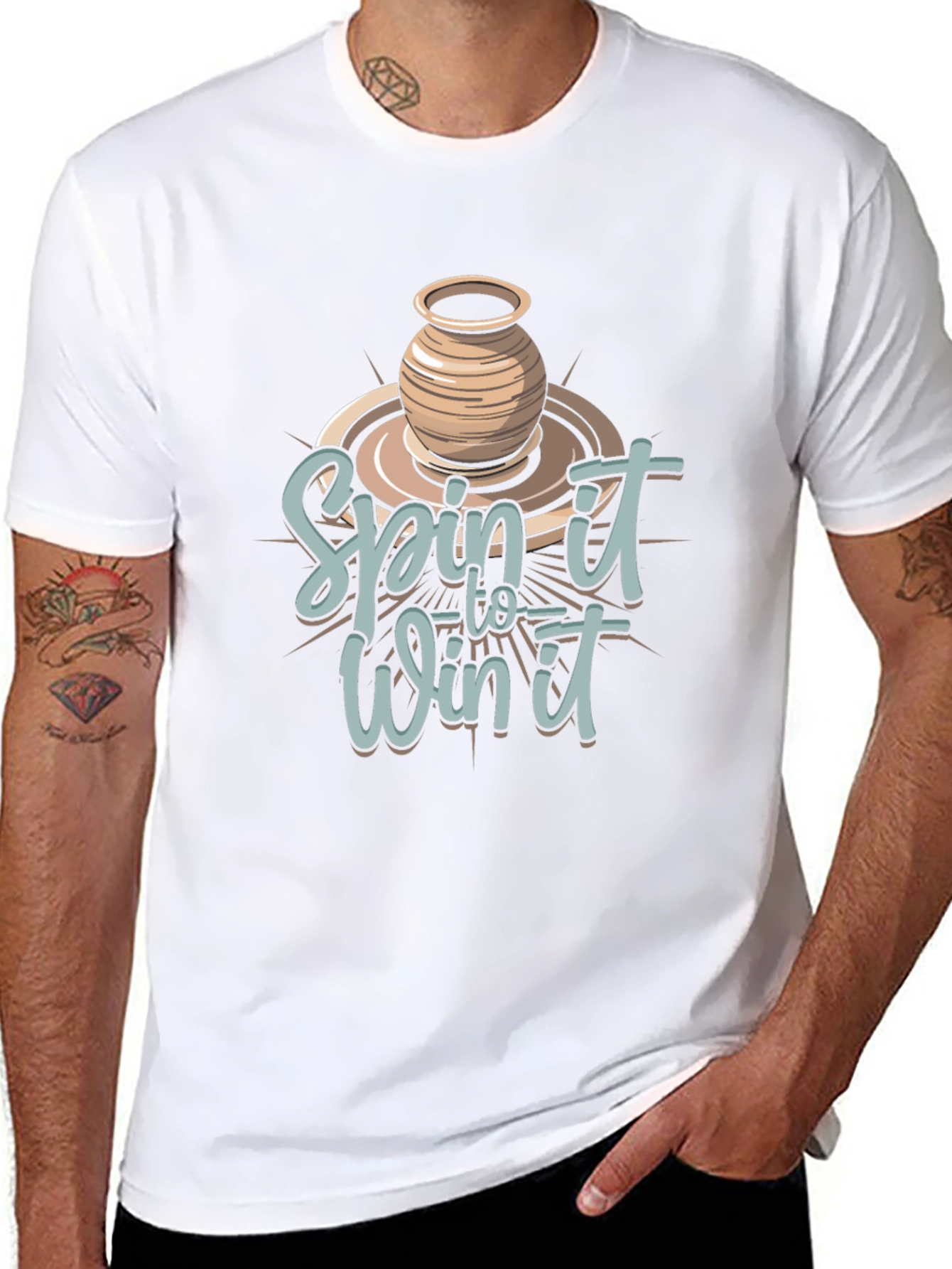 Spin It to Win It Pottery T-Shirt