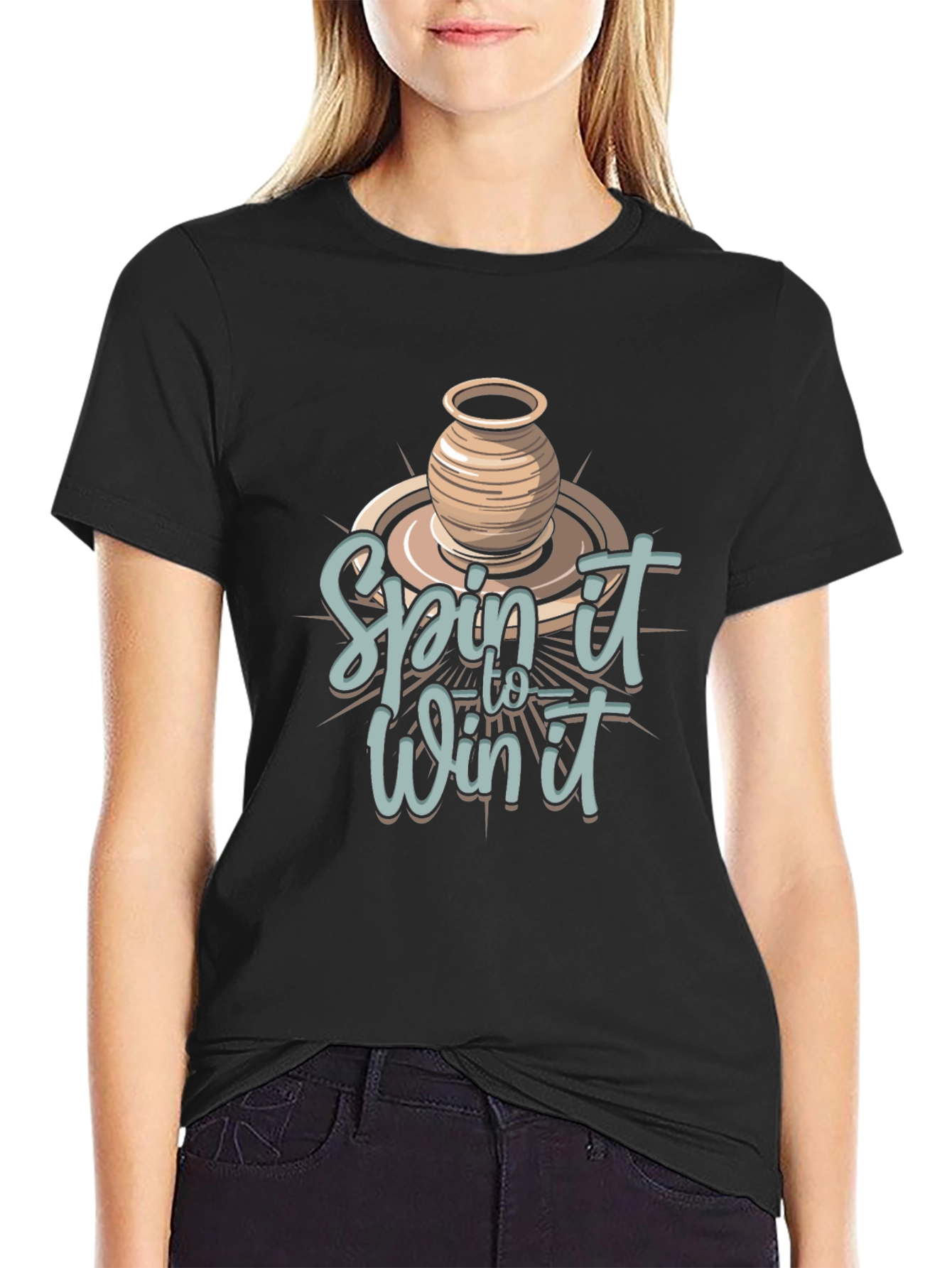 Spin It to Win It Pottery T-Shirt