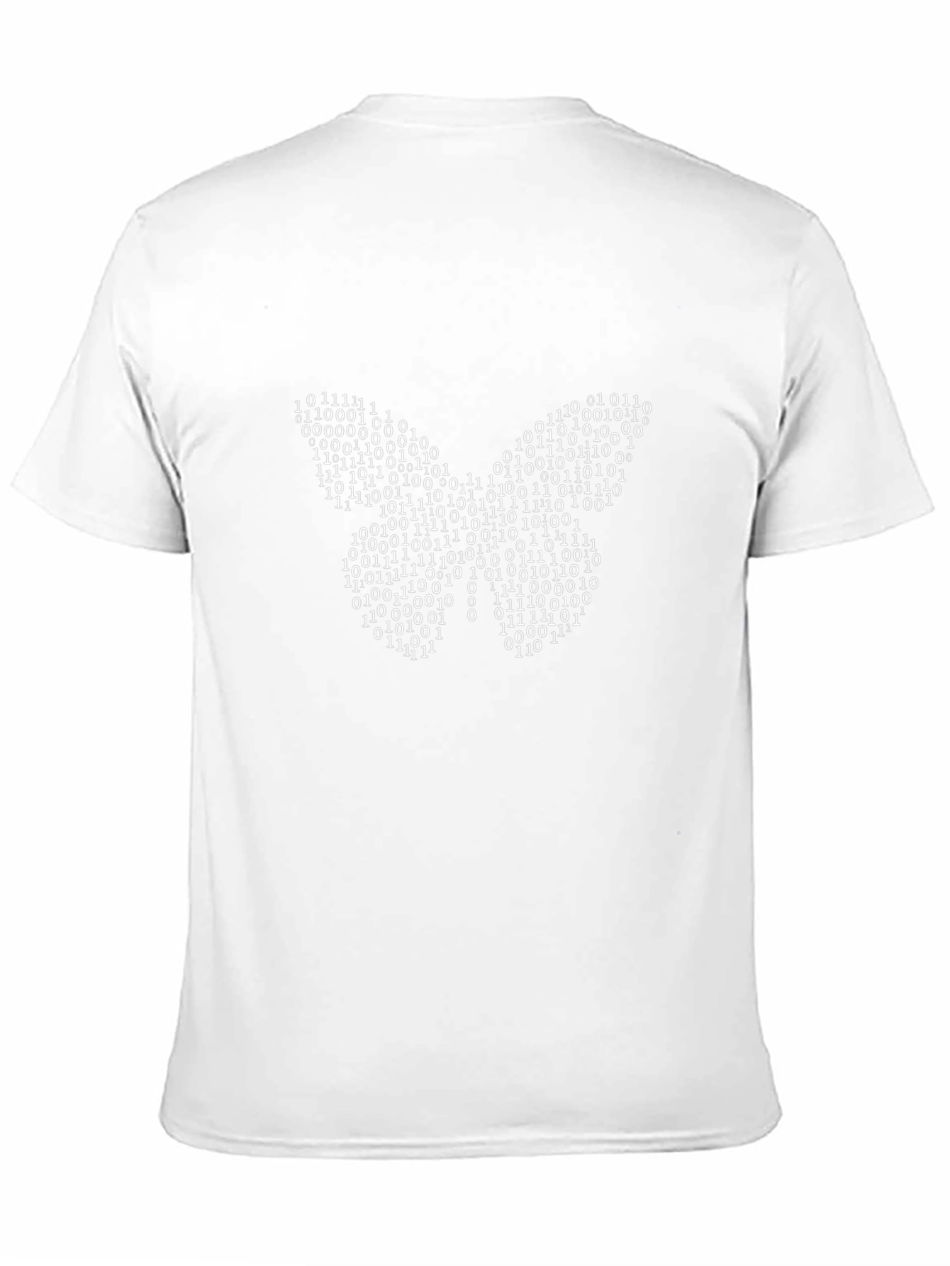 Binary Butterfly Graphic Tee - Black