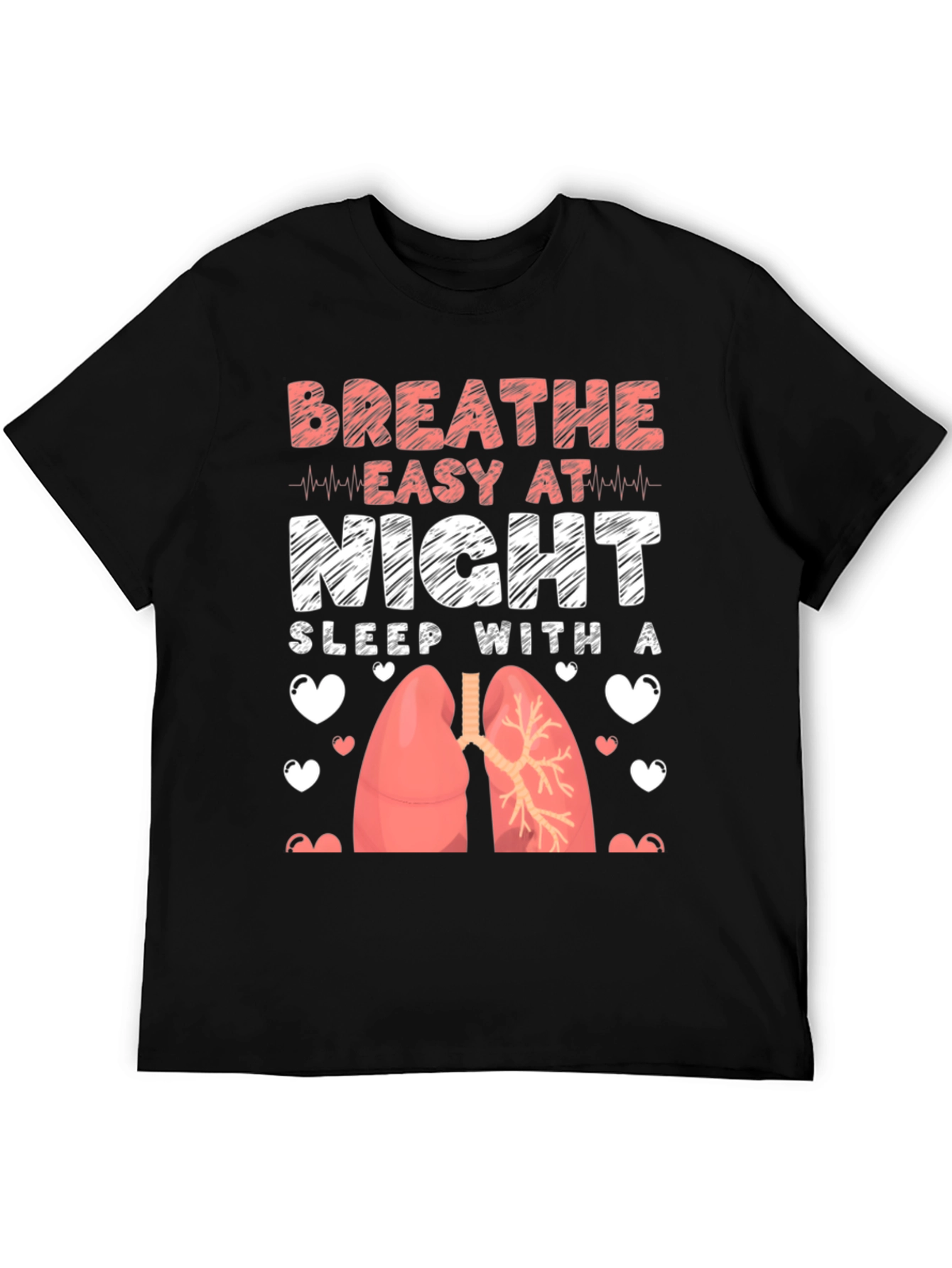 Breathe Easy at Night Lungs Graphic Tee