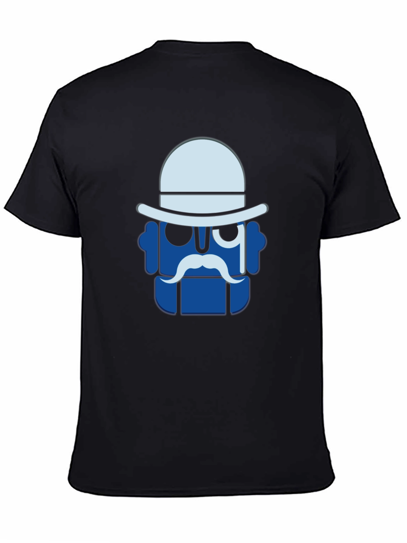 Dapper Robot Graphic Tee - Black Cotton T-Shirt