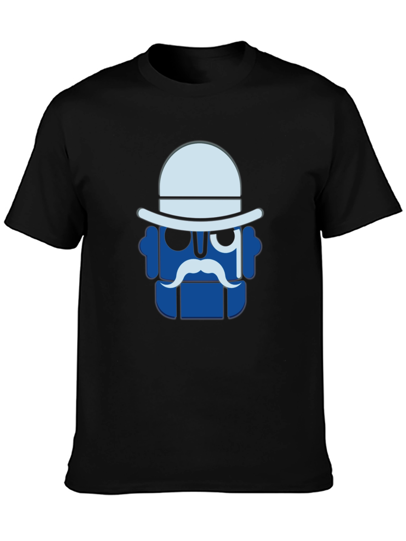 Dapper Robot Graphic Tee - Black Cotton T-Shirt
