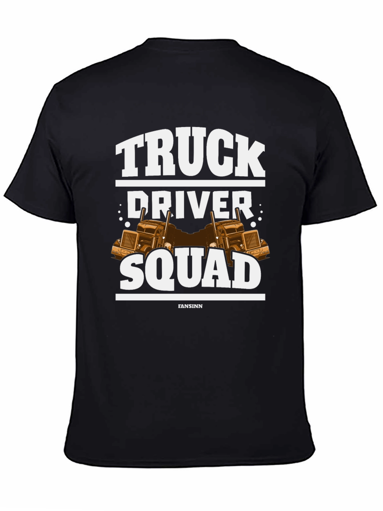 Truck Driver Squad Graphic Tee - Black