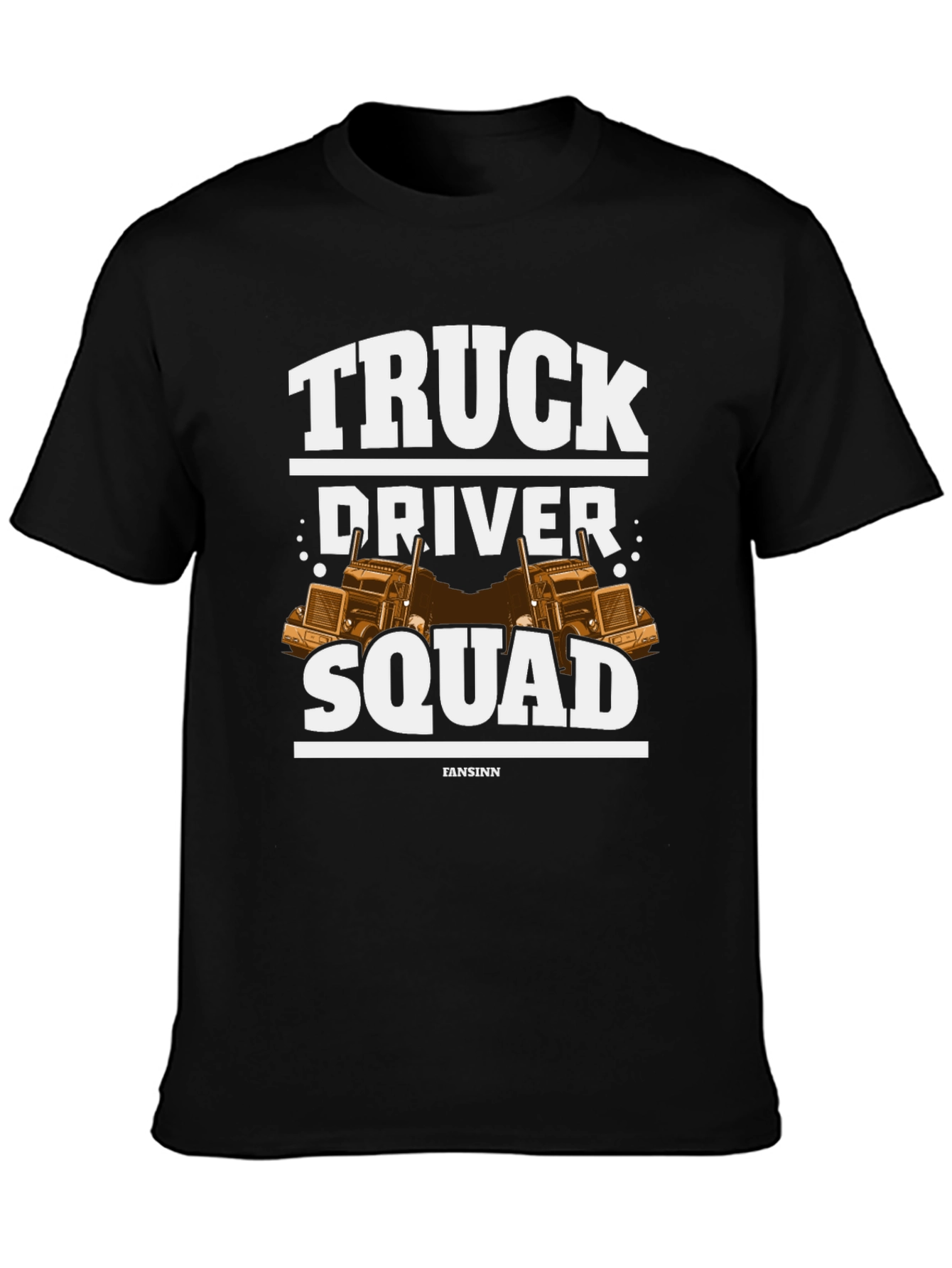 Truck Driver Squad Graphic Tee - Black
