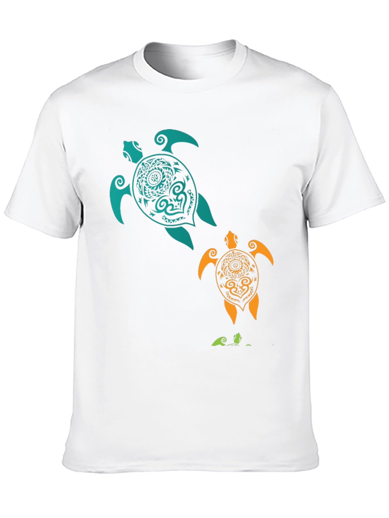 Turtle Print Tee - Black