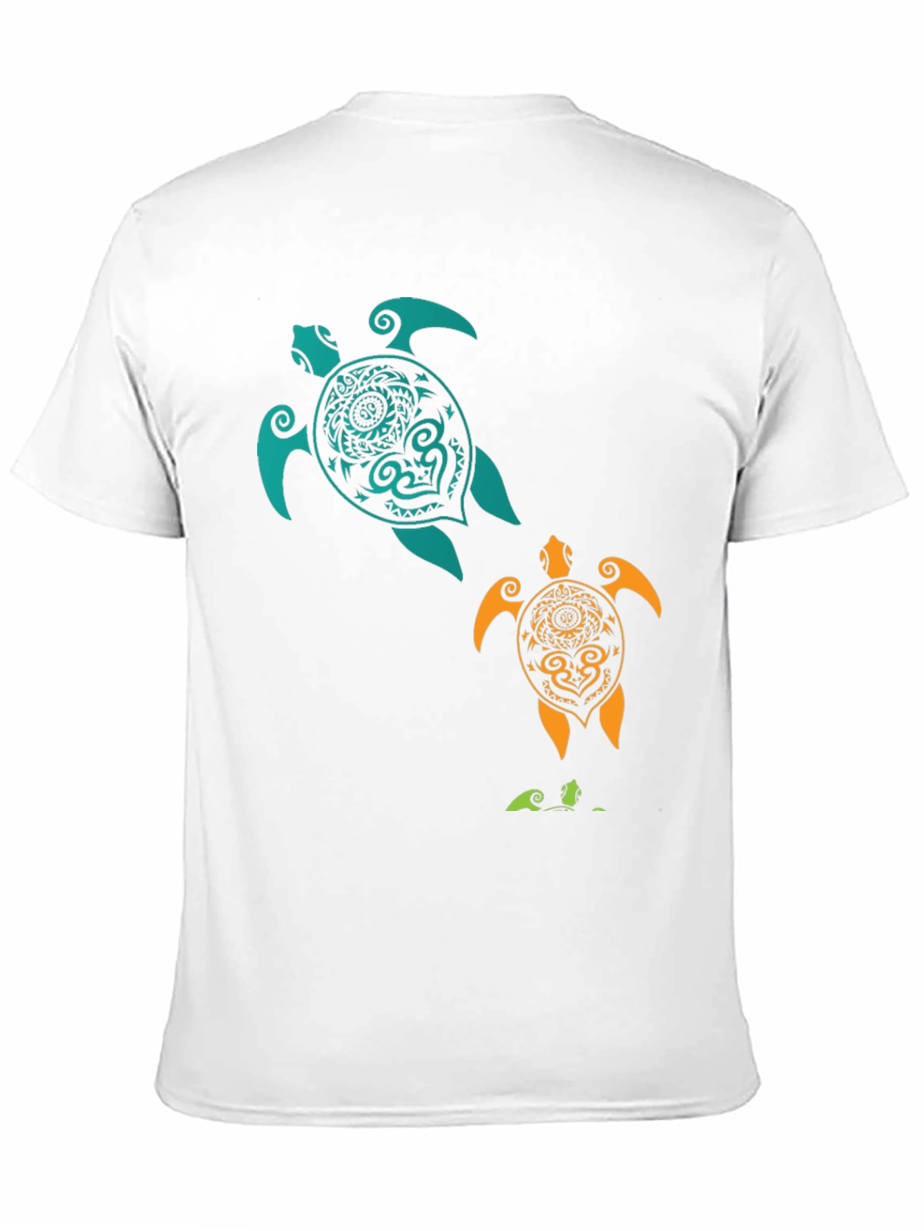 Turtle Print Tee - Black